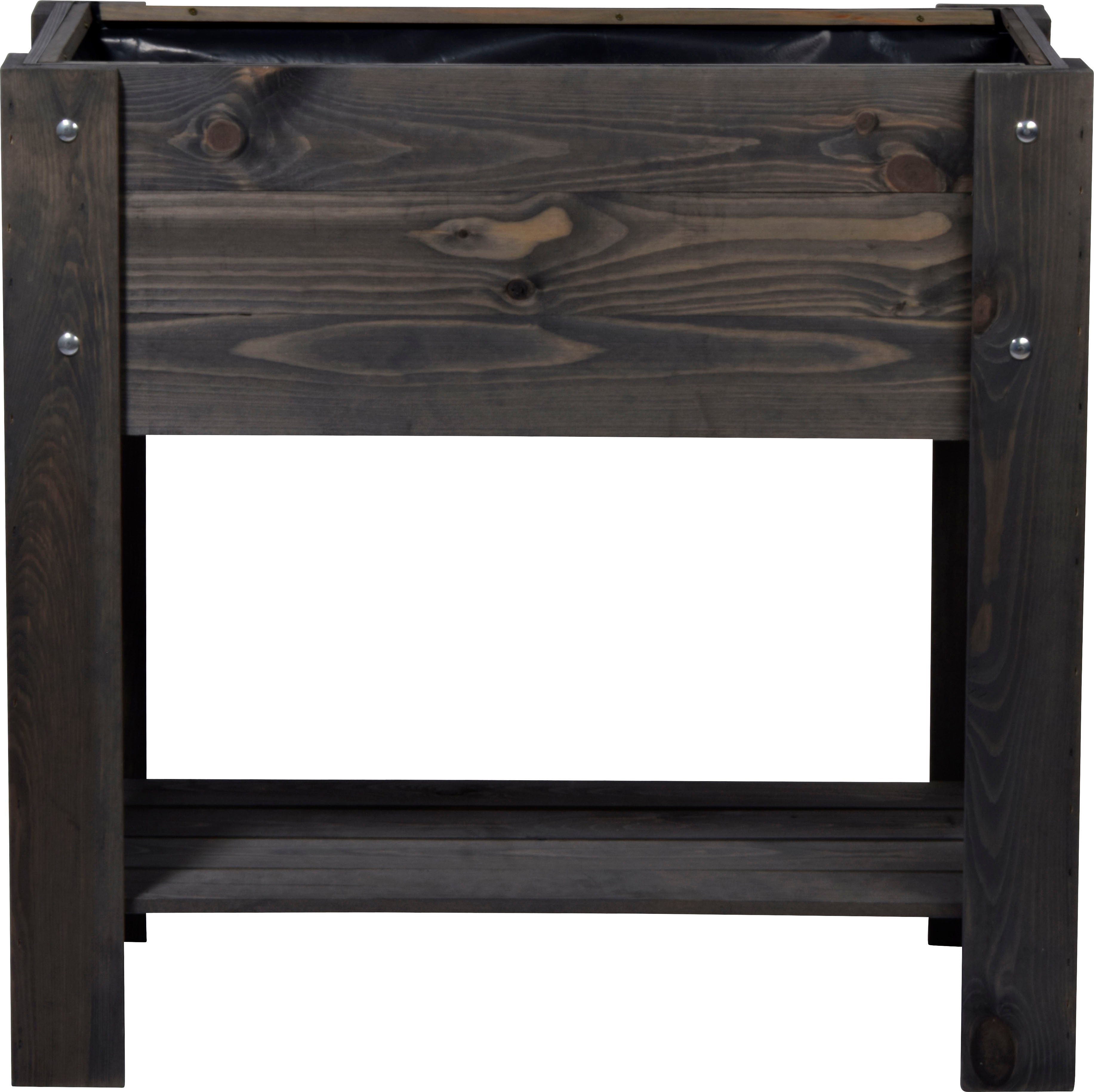 dobar Hochbeet Urban, FSC®-zertifiziertes Kiefernholz, wetterfest lasiert, inkl. Pflanzfolie