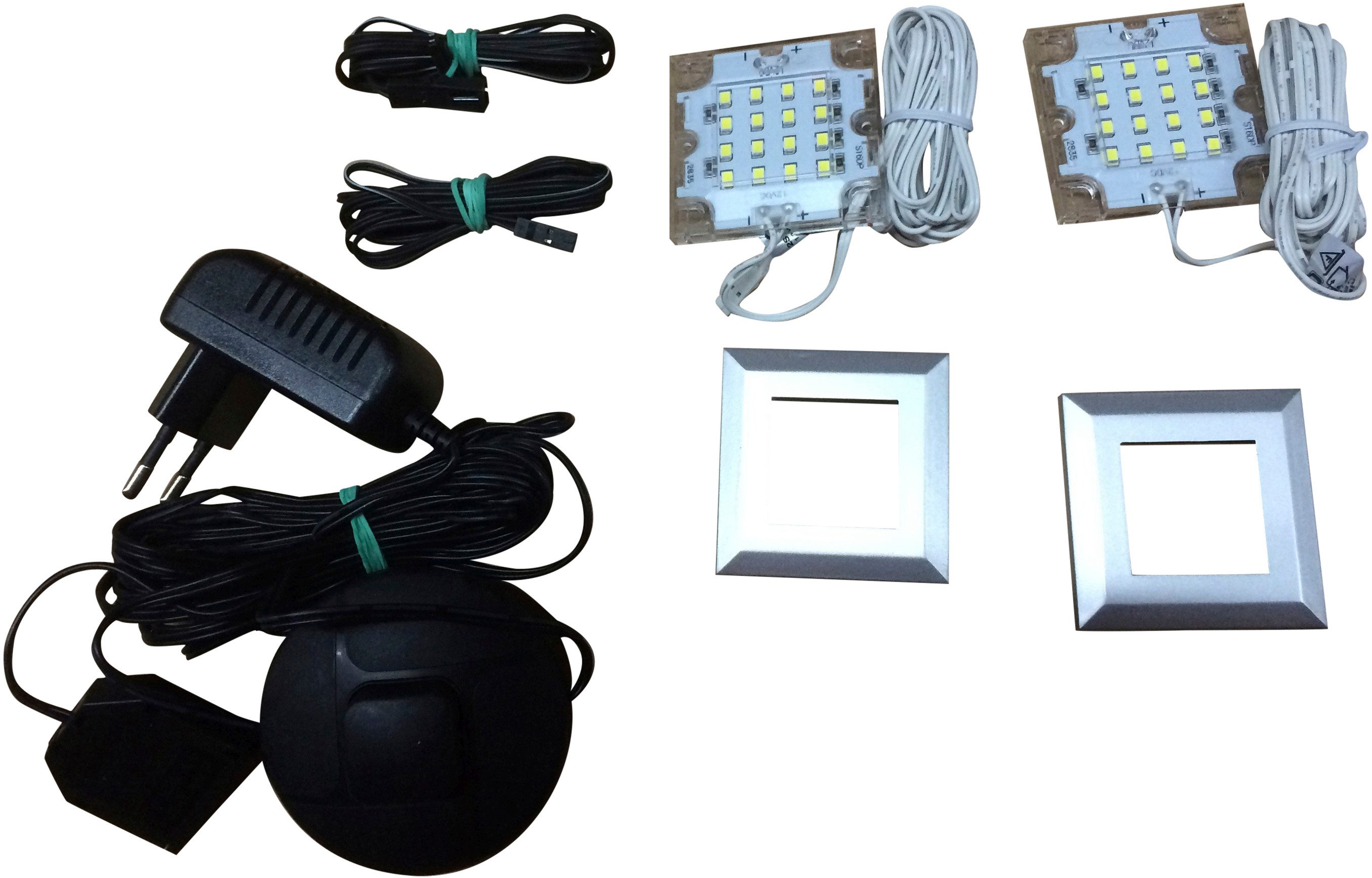 trendteam LED Unterbauleuchte, LED fest integriert, Kaltweiß, LED Unterbauspots mit kalt-weißem Licht - Mit Fußschalter