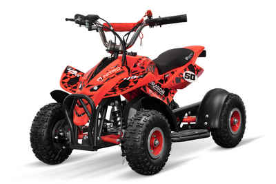 Nitro Motors Dirt-Bike 49cc Mini Kinder Quad Dragon 4" Kinderquad Pocketquad ATV, 1 Gang, Automatikschaltung, Easy Pull Starter, Not Aus Leine, stufenlos drosselbar