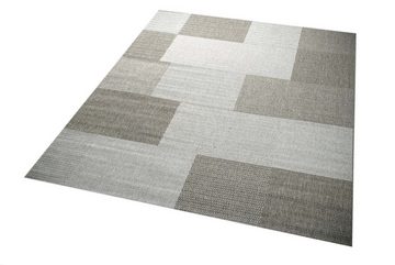 Teppich Teppich Modern Flachgewebe Kariert Sisal Optik Küchenteppich Küchenläufer Karo Design Grau, Teppich-Traum, rechteckig, Höhe: 5 mm
