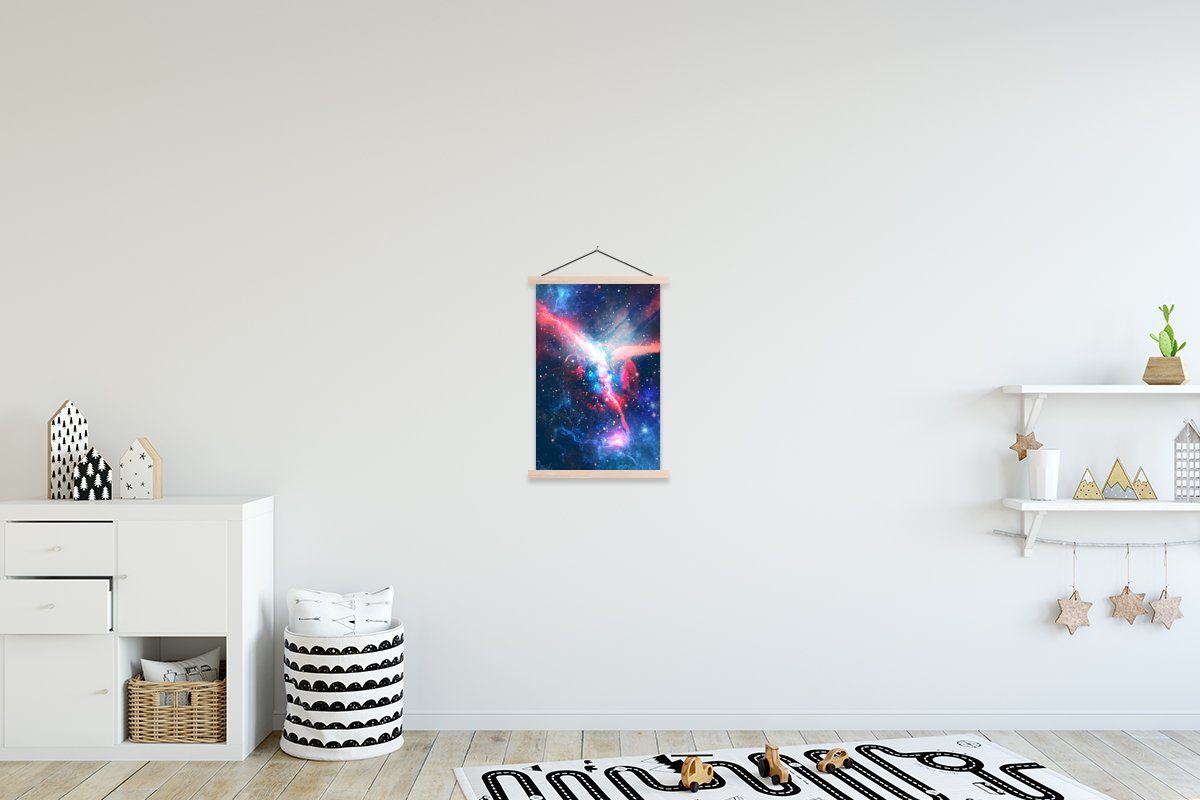 Licht, (1 - Poster MuchoWow St), Bilderleiste, Raum für Farben Textilposter Magnetisch Posterleiste, Wohnzimmer, -