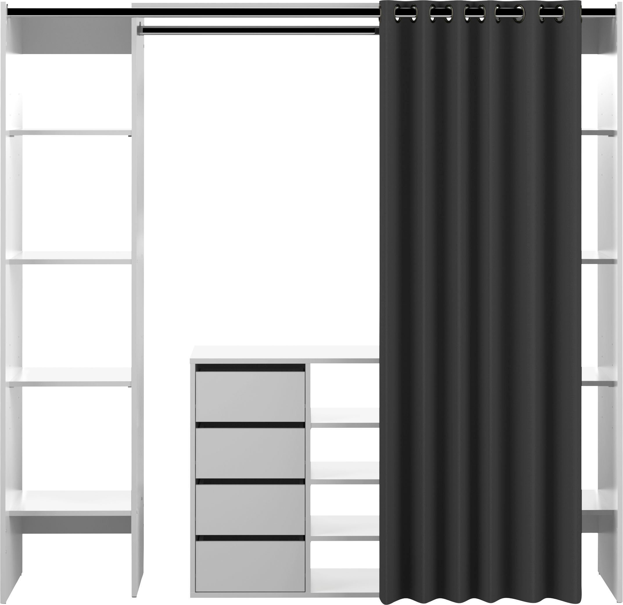 TemaHome Kleiderschrank TOM Ausziehbarer auf 185,3 cm