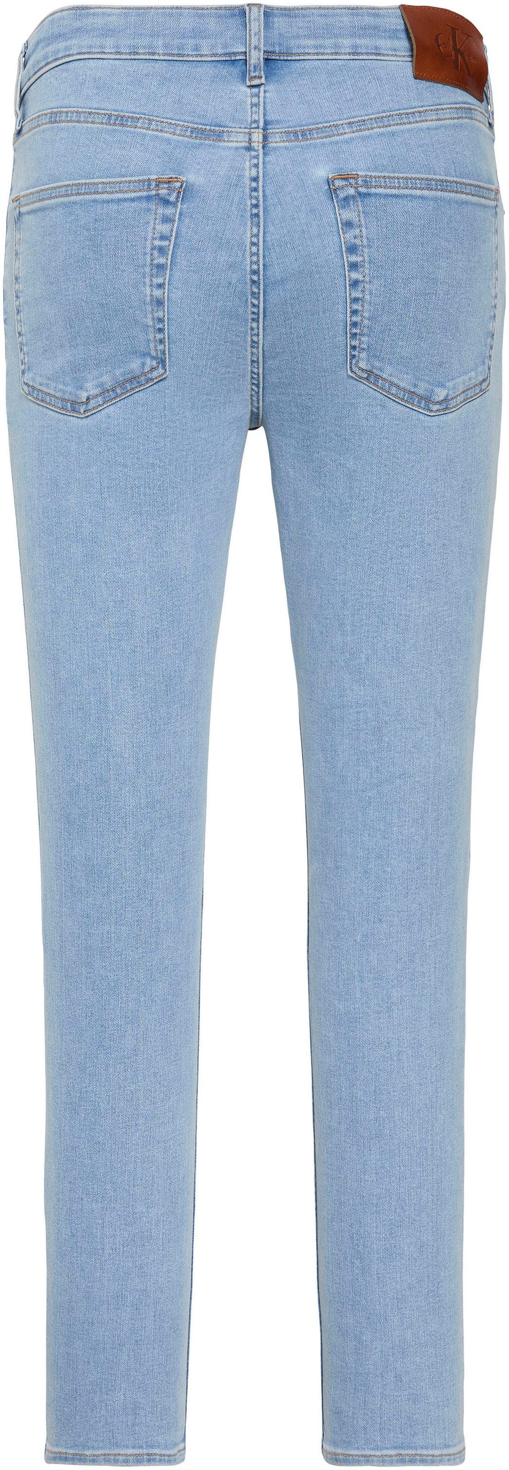 Calvin Klein Jeans Skinny-fit-Jeans SKINNY mit Leder-Badge
