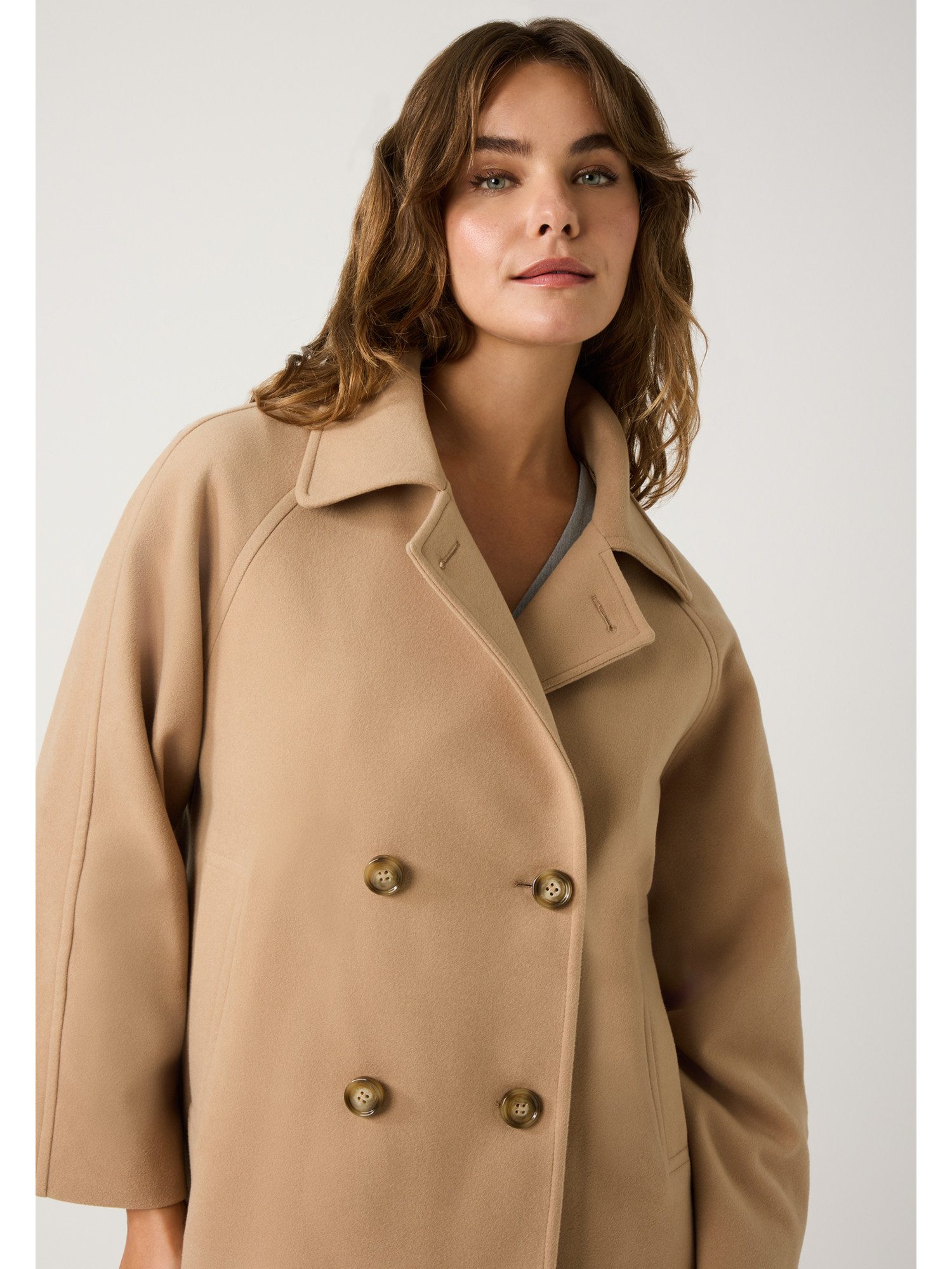 MORE&MORE Blouson doppelreihige Cape-Jacke günstig online kaufen