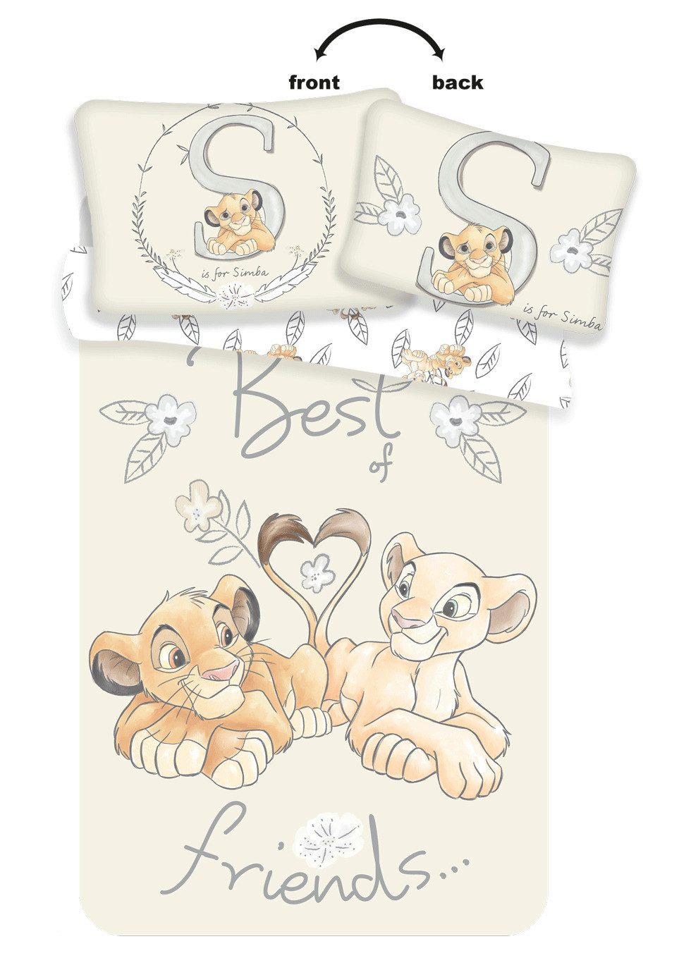 Babybettwäsche Disney Lion King König der Löwen Babybettwäsche 100x135 cm