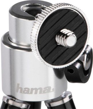 Hama Mini Stativ für Foto- und Videokameras, Mikrofone und Minilautsprecher Ministativ (mit 3-D-Kugelkopf, ausziehbares Beinsegment, Höhe von 14 bis 21 cm)