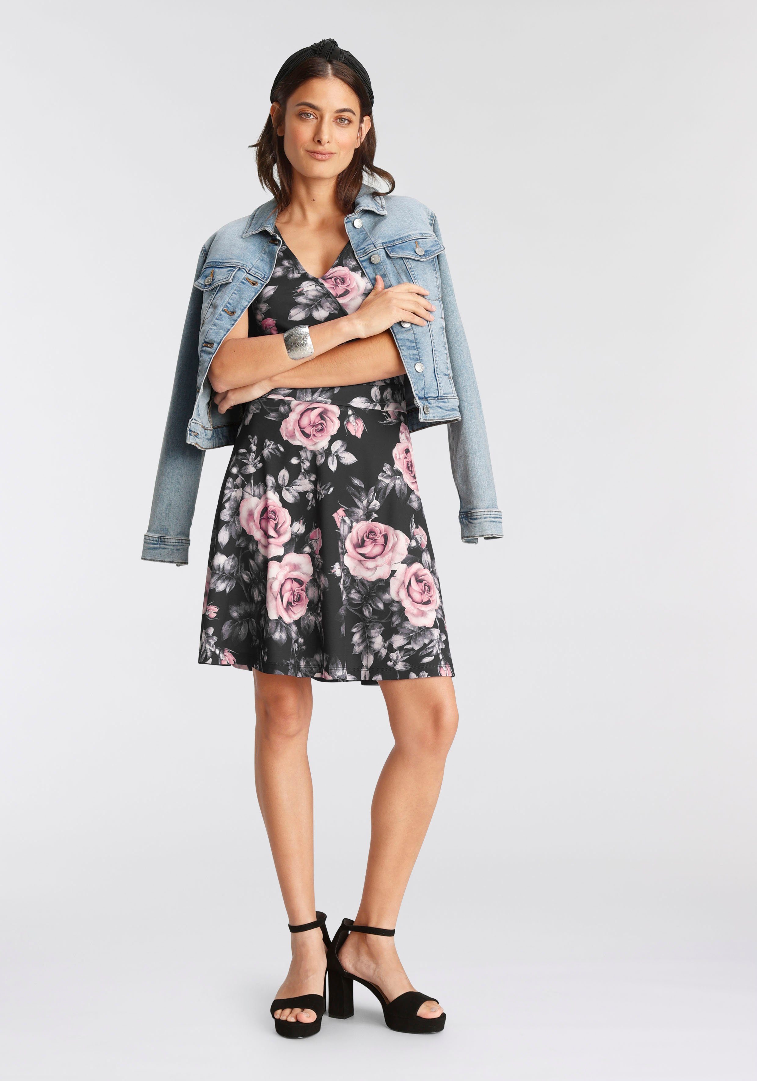 Melrose Jerseykleid mit süßem Rosen-Print - NEUE KOLLEKTION online kaufen |  OTTO