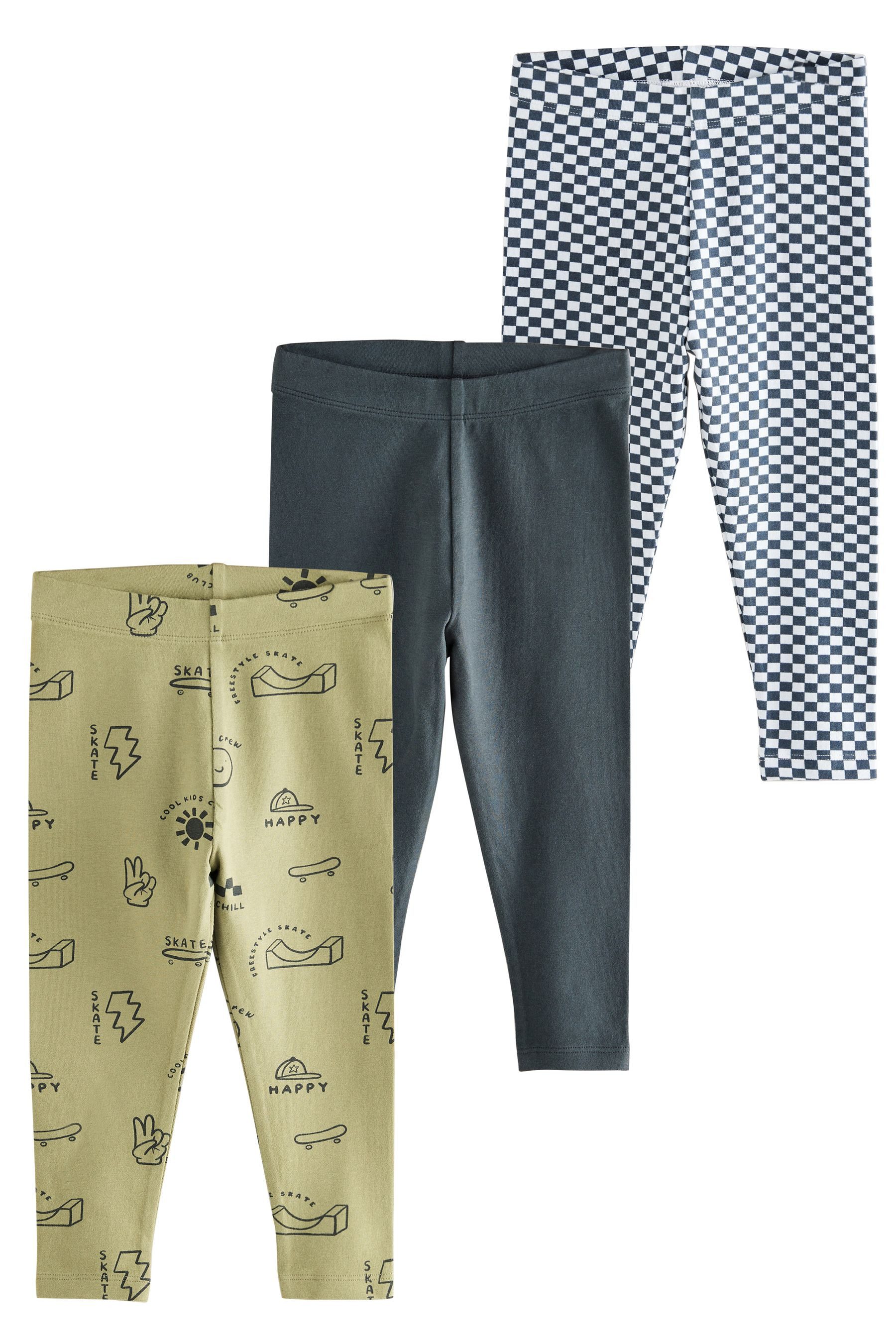 Next Leggings Gerippte Leggings, 3er-Pack (3-tlg) günstig online kaufen