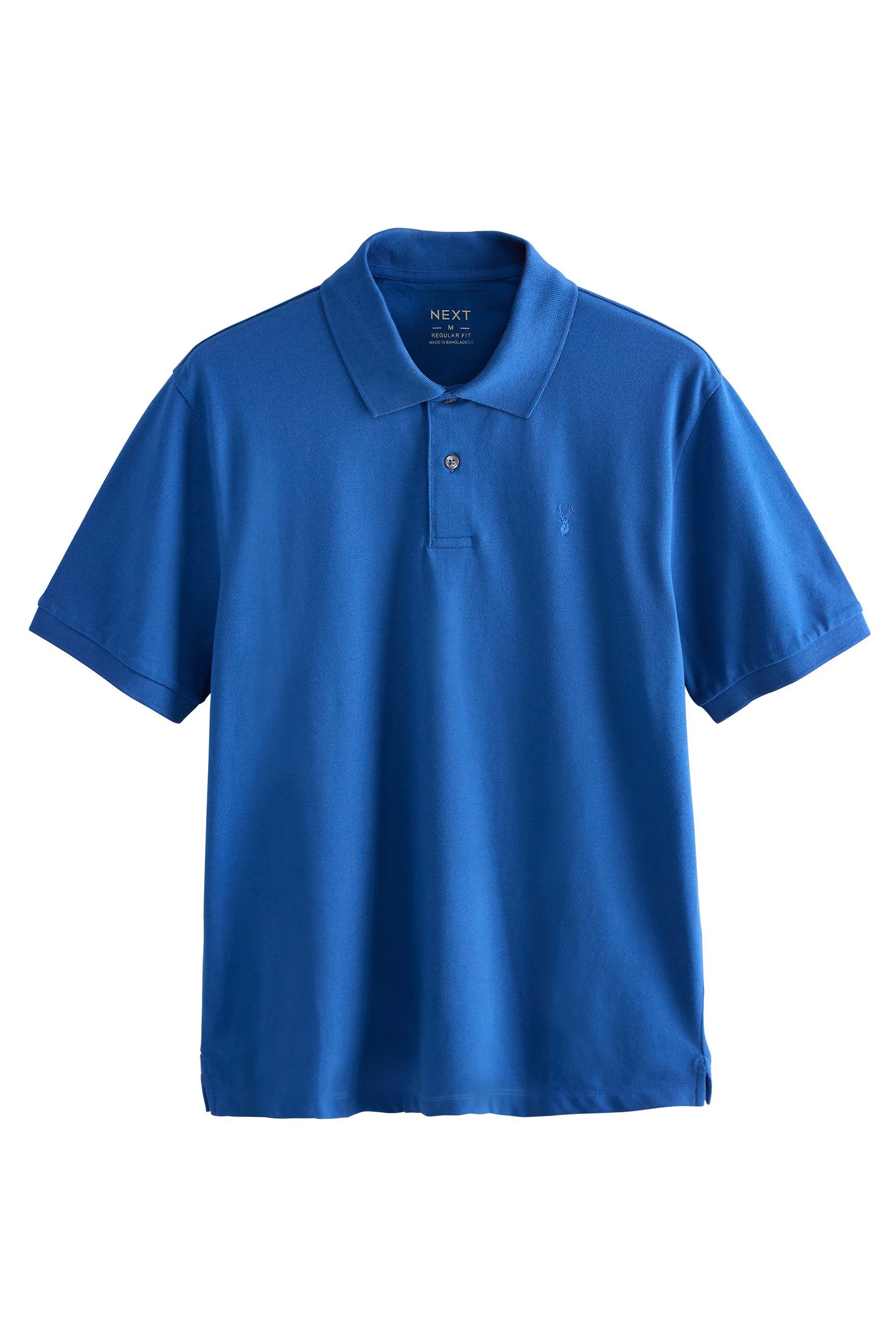Poloshirt Regular Fit kurzärmeliges Pikee-Poloshirt