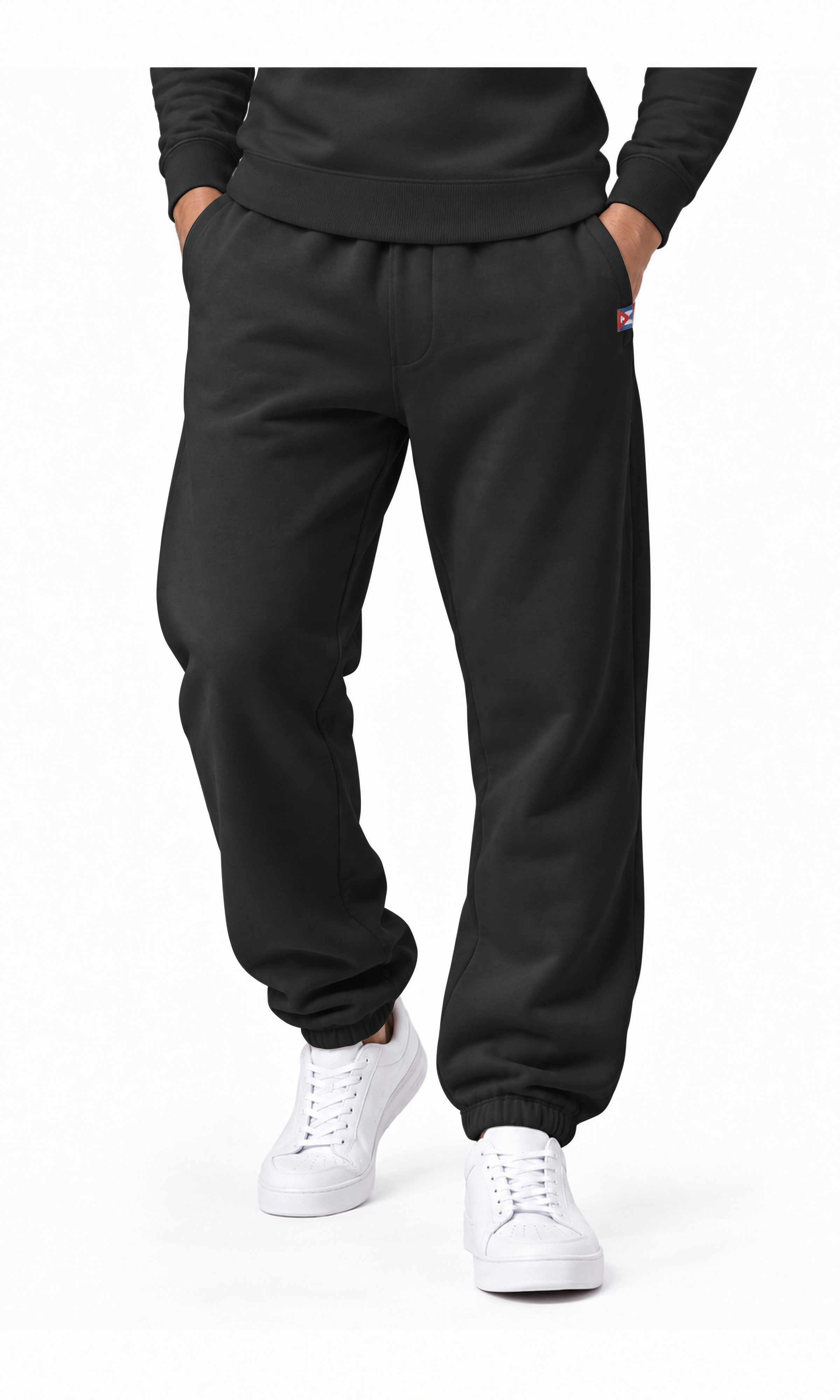 CUBAIANS Jogginghose Caonao Herren Jogginghose Baggy Pant Hose Freizeit Loose Fit Elastischer Bund mit Tunnelzug