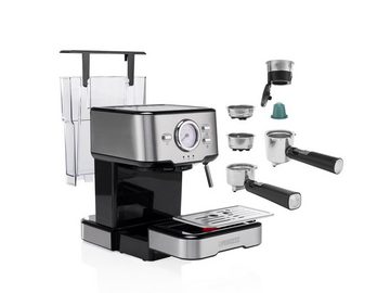PRINCESS Siebträgermaschine, italienische Siebdruck Kaffee & Espresso-Maschine & ESE - Pad Adapter