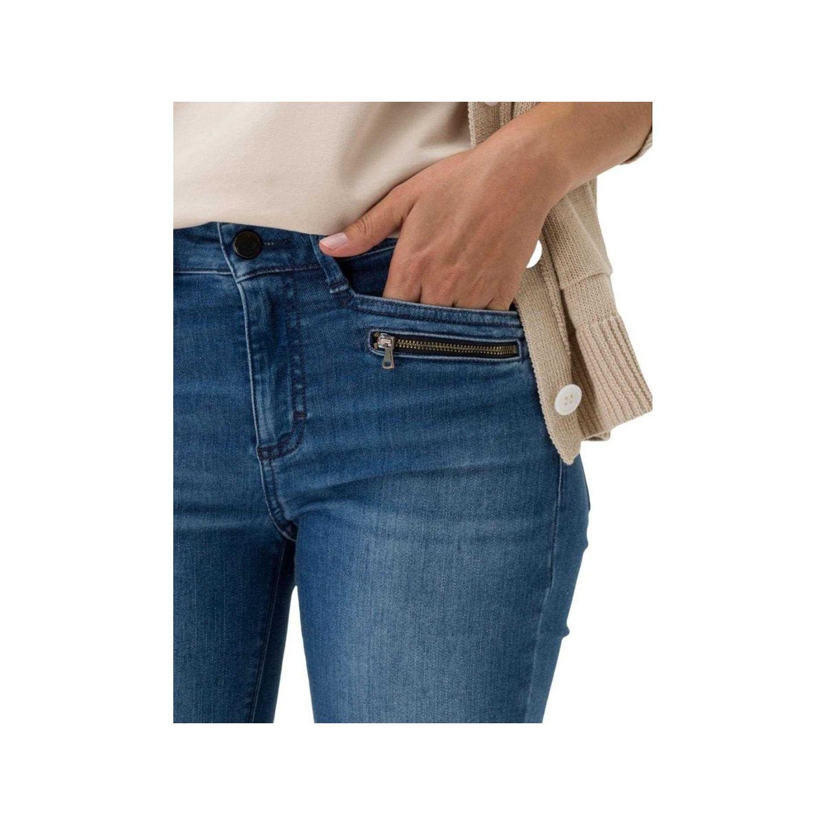(1-tlg) 5-Pocket-Jeans uni used Brax blue water