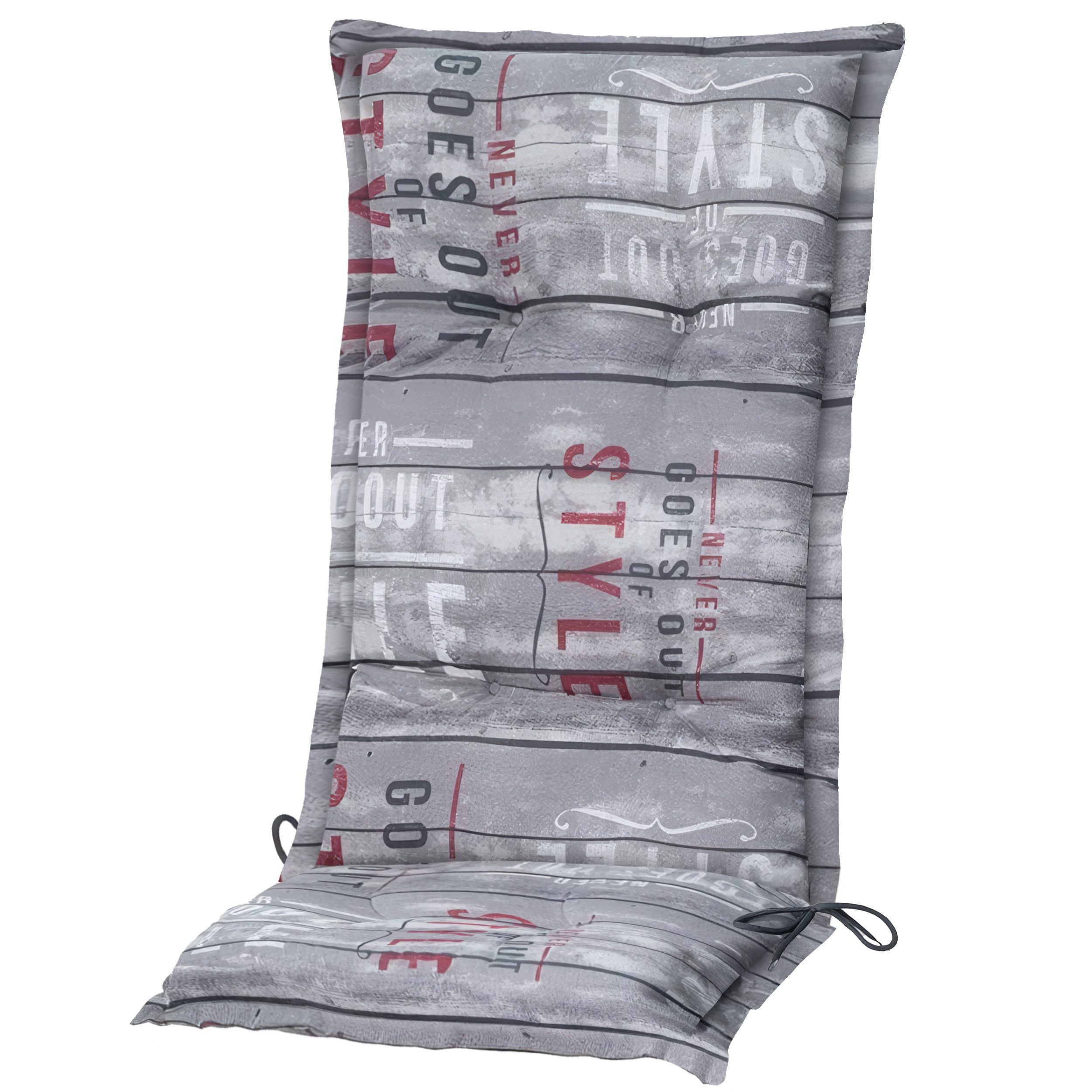 Madison Hochlehnerauflage C 067 Annebeth grey Gartenstuhl Auflagen Kissen P günstig online kaufen