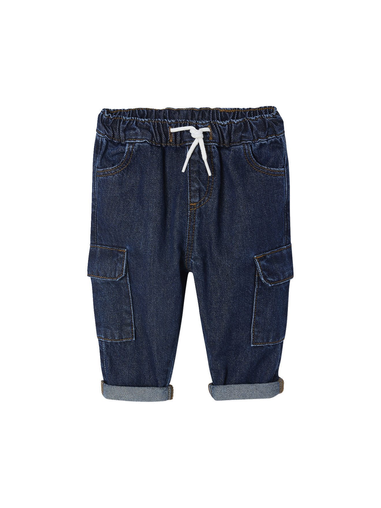 Regular-fit-Jeans Baby Cargojeans mit Dehnbund