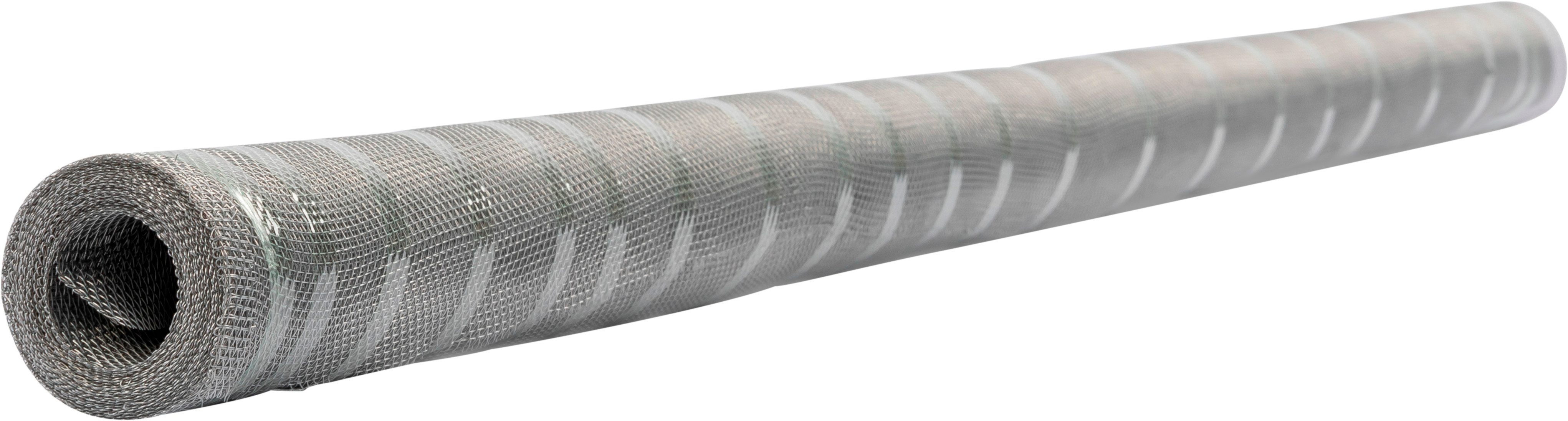 SCHELLENBERG Fliegengitter-Gewebe aus Aluminium, Insektenschutz Rolle, (Packung, 1-St), zum selbst zuschneiden, 100 x 120 cm und 100 x 250 cm