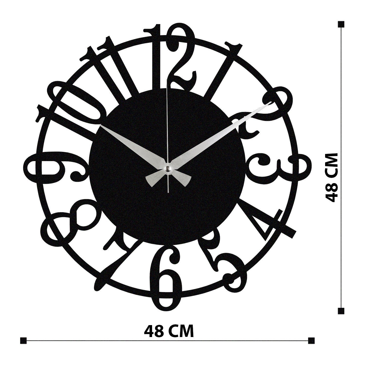 Wallity Wanduhr 100% METAL (Thickness: 1,2mm), günstig online kaufen