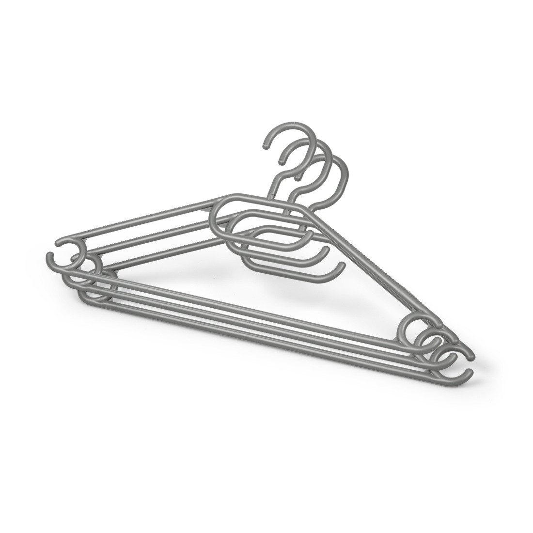 Nölle Mehrfach-Kleiderbügel Vielzweckbügel 3er-Pack, Kleiderbügel Garderobenbügel Hakenbügel Hemdenbügel Anzugbügel