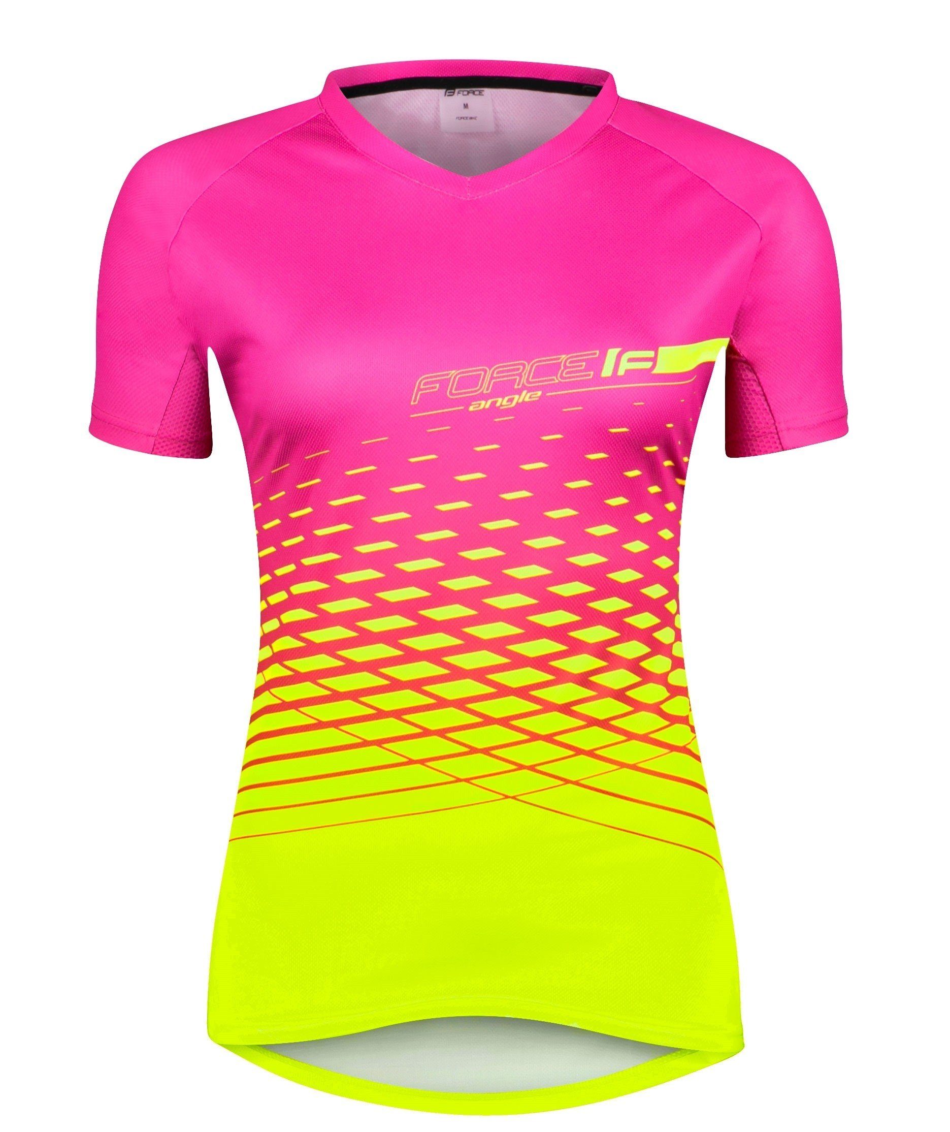 FORCE Radtrikot Jersey F MTB ANGLE lady Trikot rosa-fluo