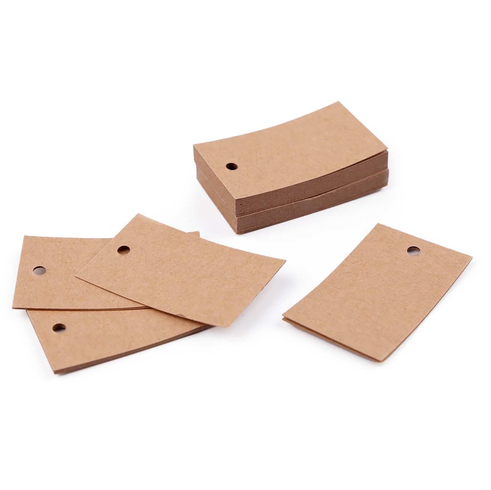 maDDma Geschenkpapier 250 Papieranhänger 50 x 30 mm Farbwahl, natur