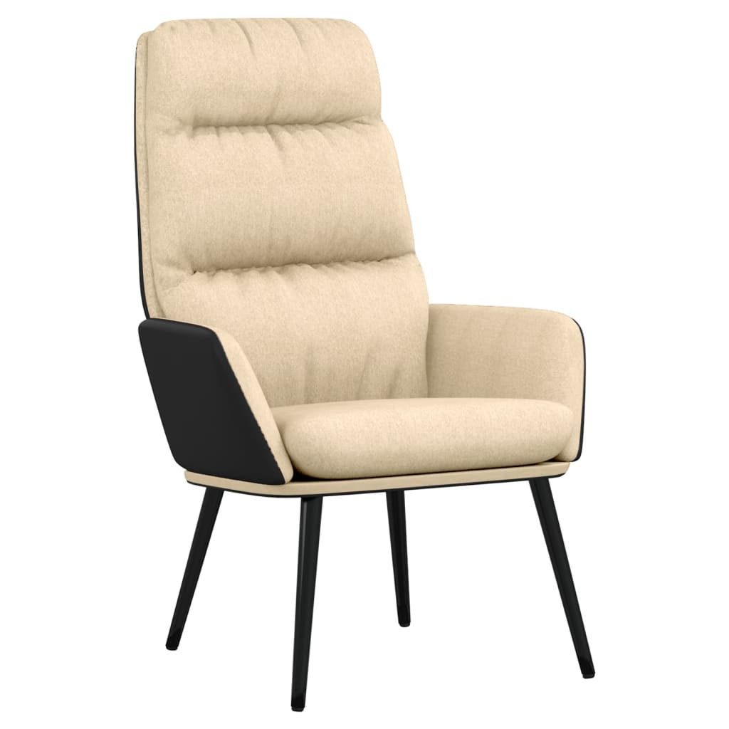 vidaXL Sessel Relaxsessel Creme Stoff (1-St) günstig online kaufen