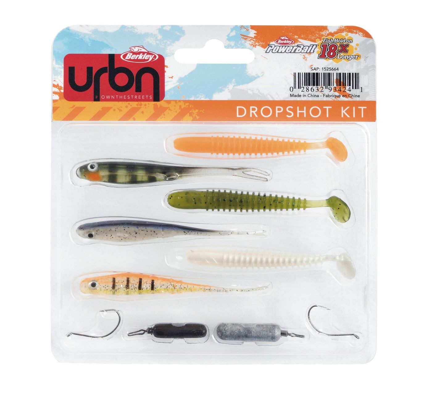 Kunstköder Berkley URBN kit Dropshot - Angelset zum Dopshotten