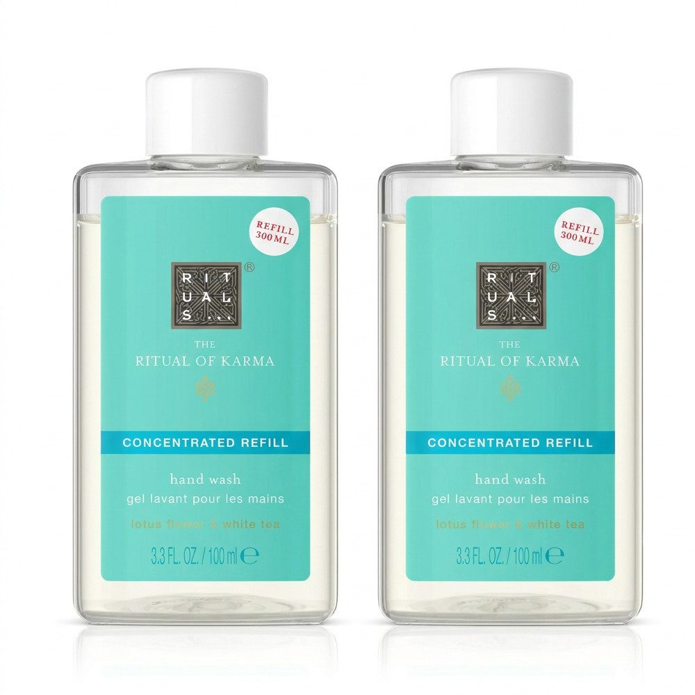 Rituals Flüssigseife Rituals The Ritual Of Karma Hand Wash Refill 2er Set, 1-tlg., Praktisches 2er Set zum Nachfüllen der Handseife