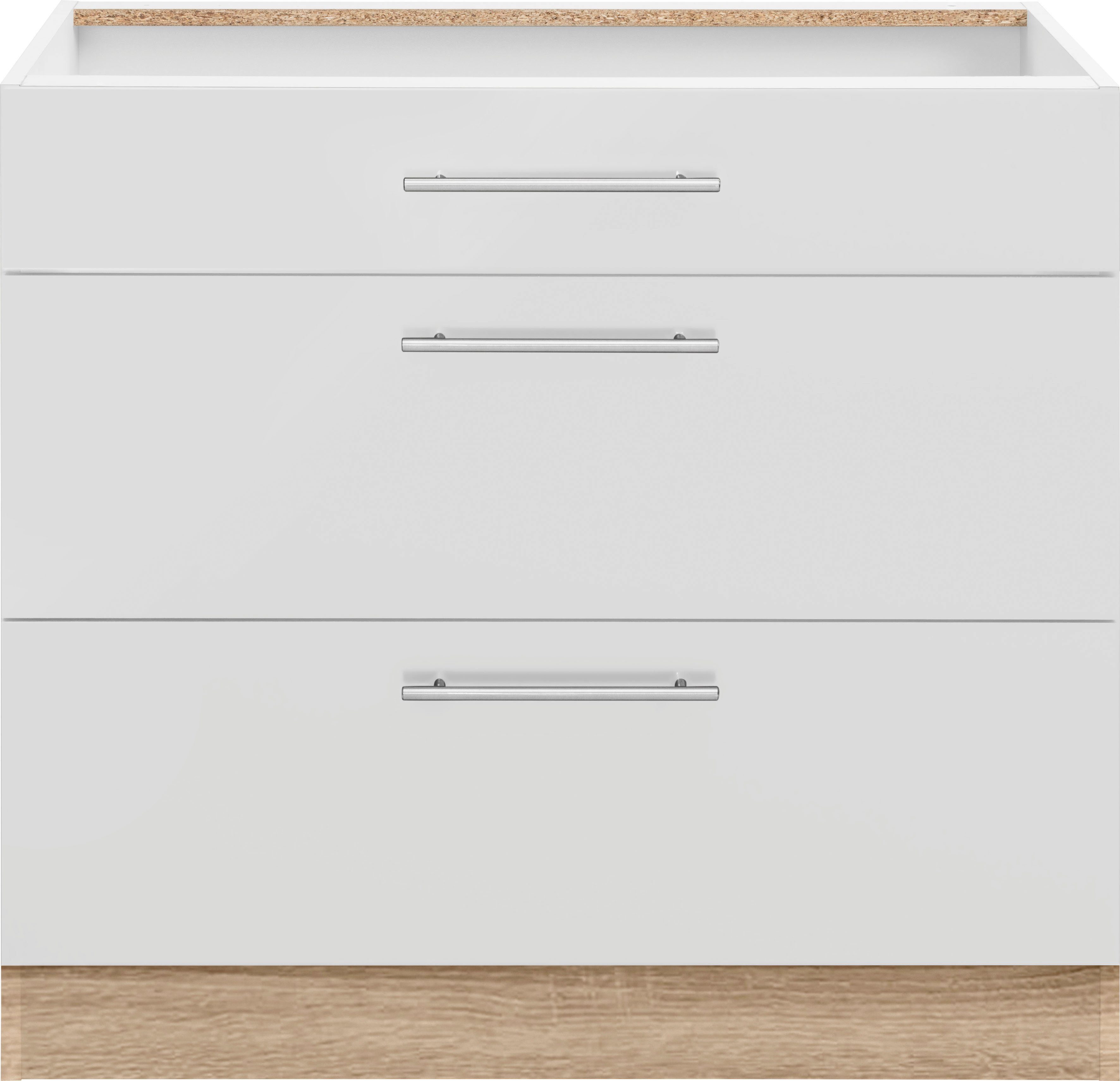wiho Küchen Unterschrank "Cali", 90 cm breit, mit 2 großen Auszügen ohne Ar günstig online kaufen