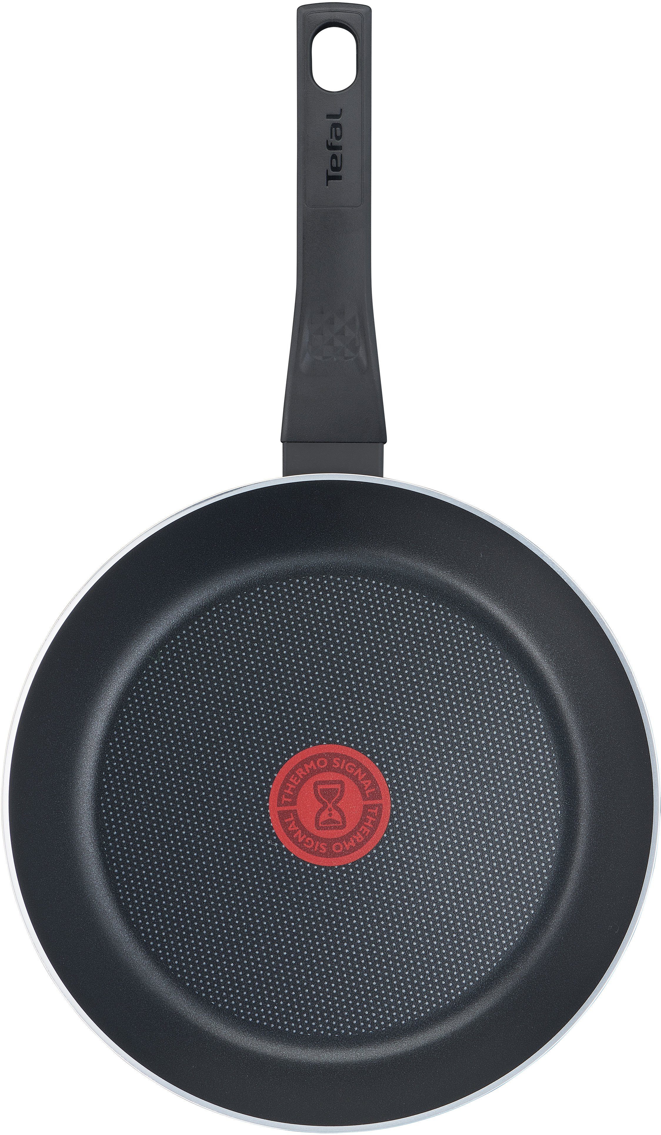 Tefal Bratpfanne Easy Cook & Clean mit Antihaftbeschichtung, nicht induktionsgeeignet, Aluminium (1-tlg), Thermo-Signal bei idealer Brattemperatur, Made in Fran – Bild 3 von 5
