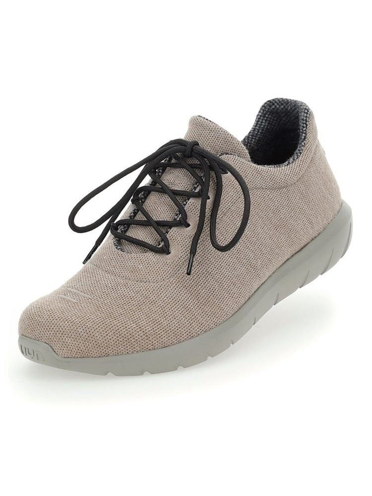 Living Cloud (Merinowolle, leicht und flexibel) braun melange Herren Sneaker