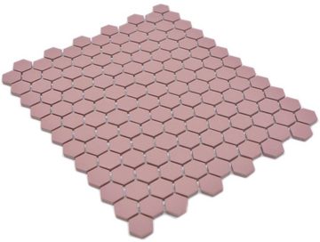 Mosani Mosaikfliesen Keramikmosaik Mosaikfliesen klinkerrot matt / 10 Mosaikmatten