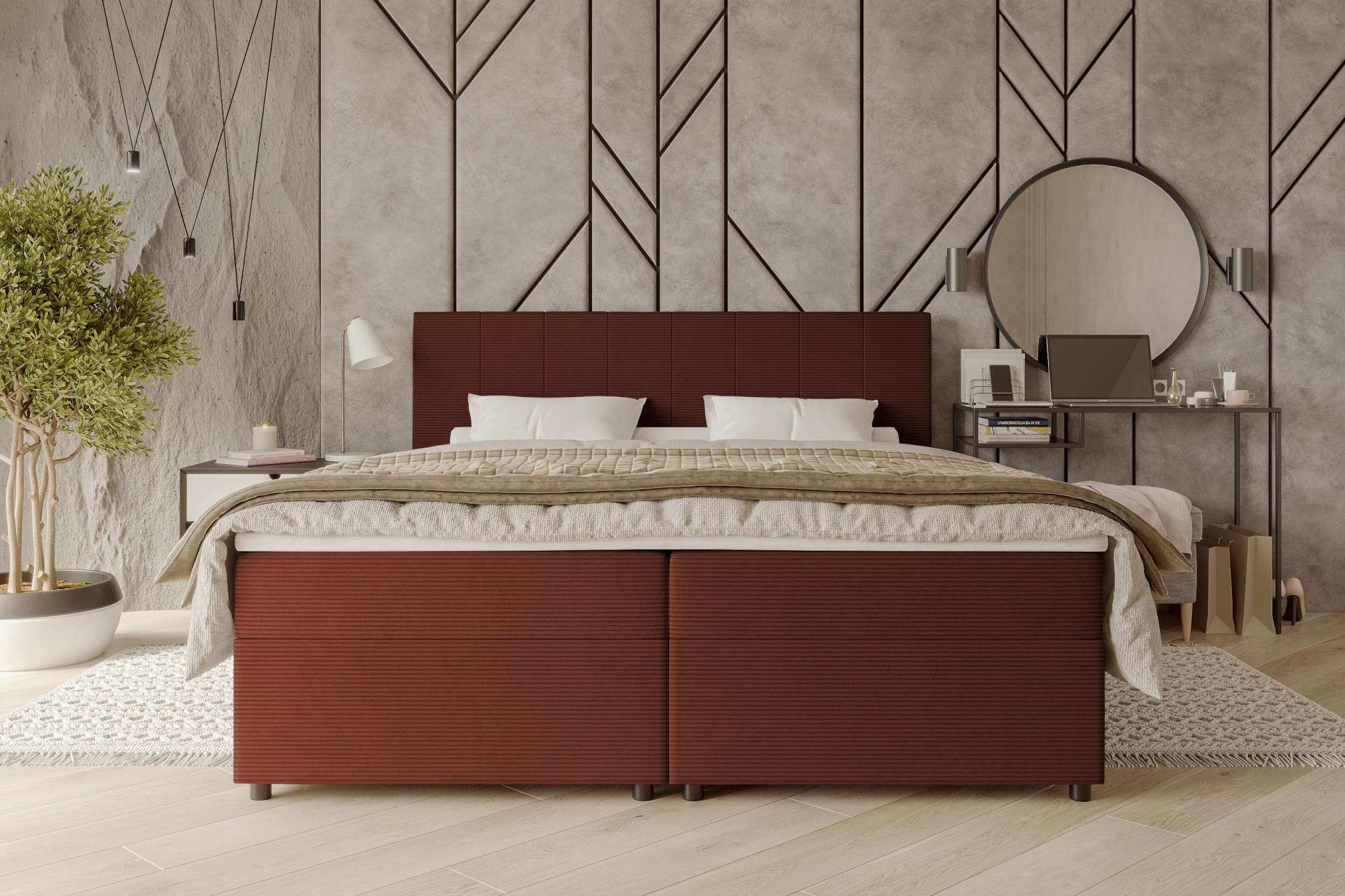 99rooms Boxspringbett Kira (Schlafzimmerbett, Bett), 140/160/180x200 günstig online kaufen