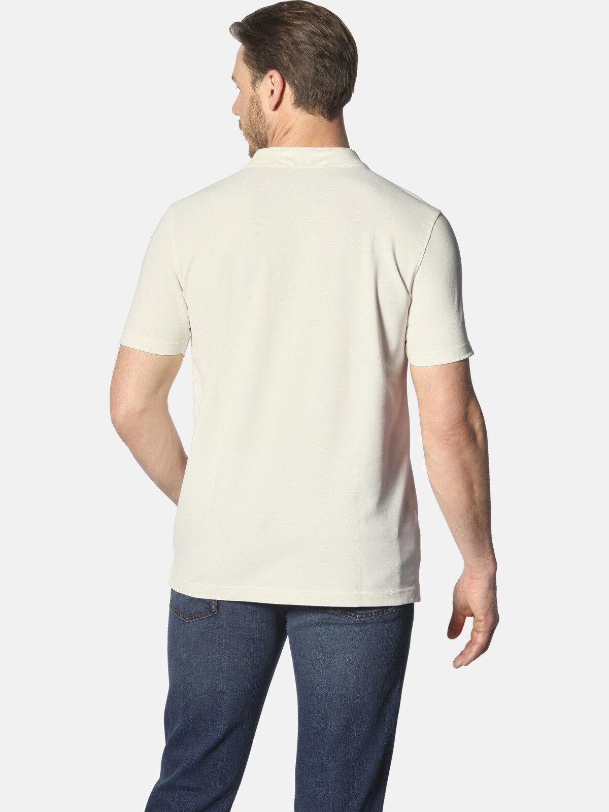 Jan Vanderstorm Poloshirt JAKOV mit Kontrast-Knopfleiste günstig online kaufen