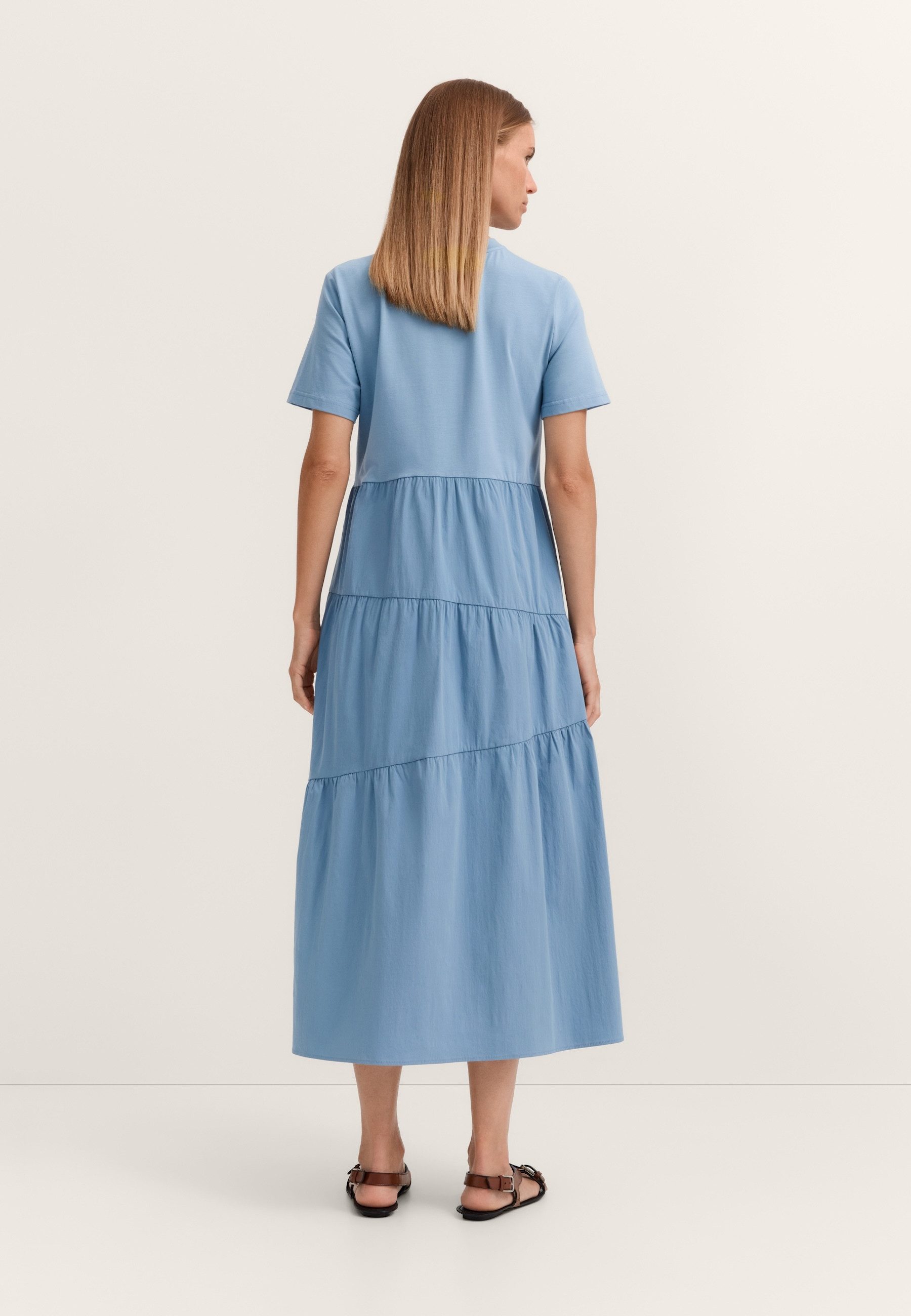 bugatti Sommerkleid Materialmix mit asymmetrischen Raffungen