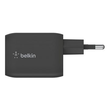 Belkin BoostCharge Pro 65 Watt Dual USB-C GaN Charger USB-Ladegerät (3000 mA, Ladegerät mit 2x USB-C Anschlüssen (Laptops, Tablets, Smartphones)