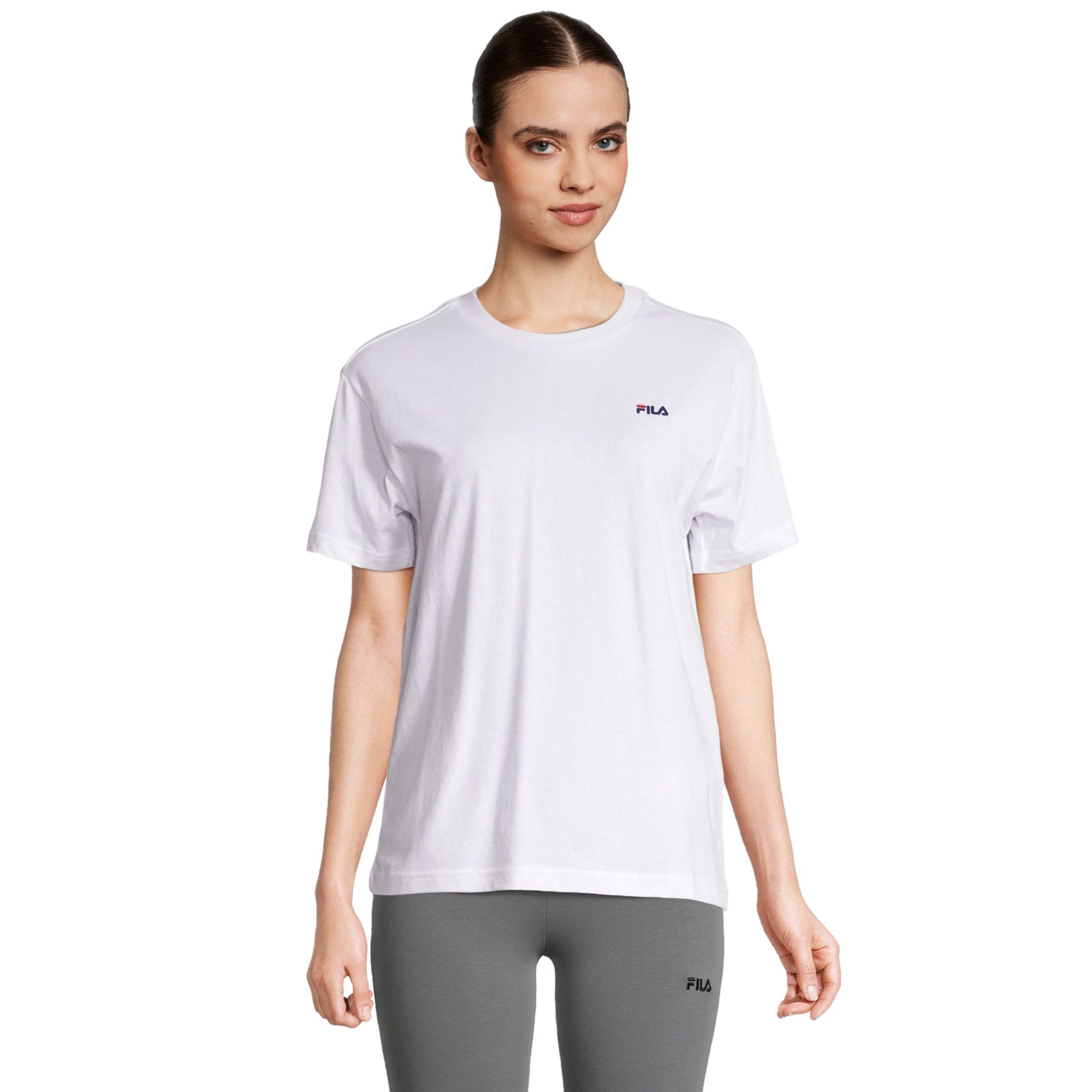 Schwarz/Weiß BARI Fila T-Shirt 2er Pack - T-Shirt, double Damen tee pack