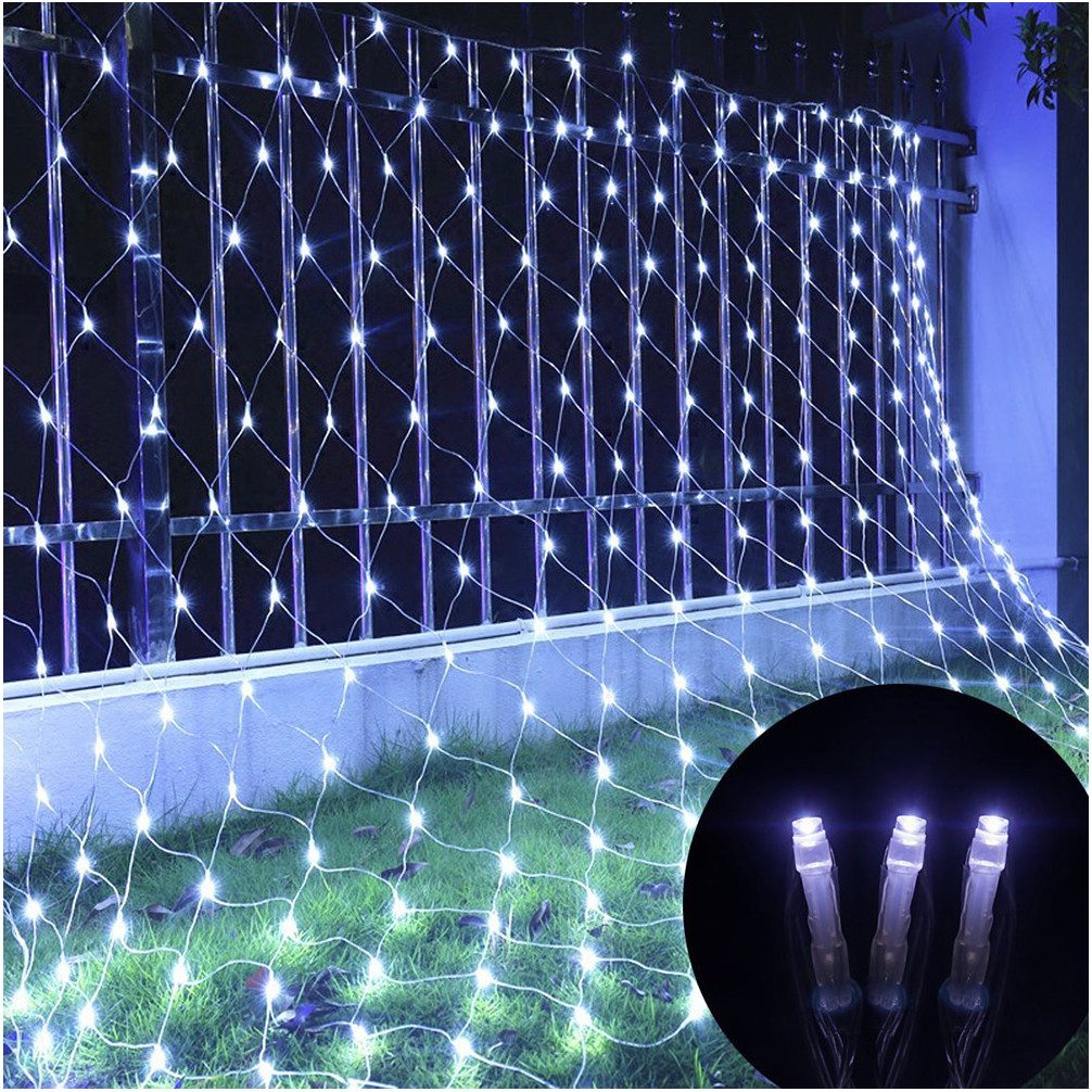 Sunicol LED-Lichterkette Wasserdicht LED Lichternetz Weihnachtsdeko, günstig online kaufen