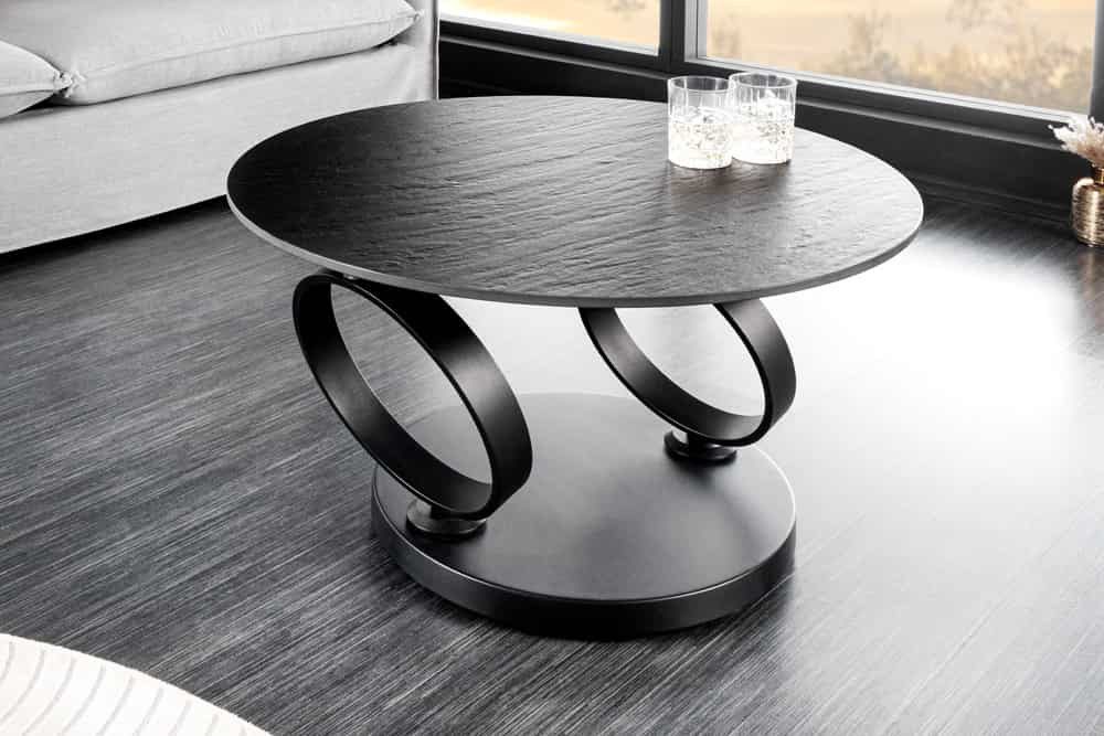 Sitheim-Europe Couchtisch DANCING RINGS Beton Schiefer