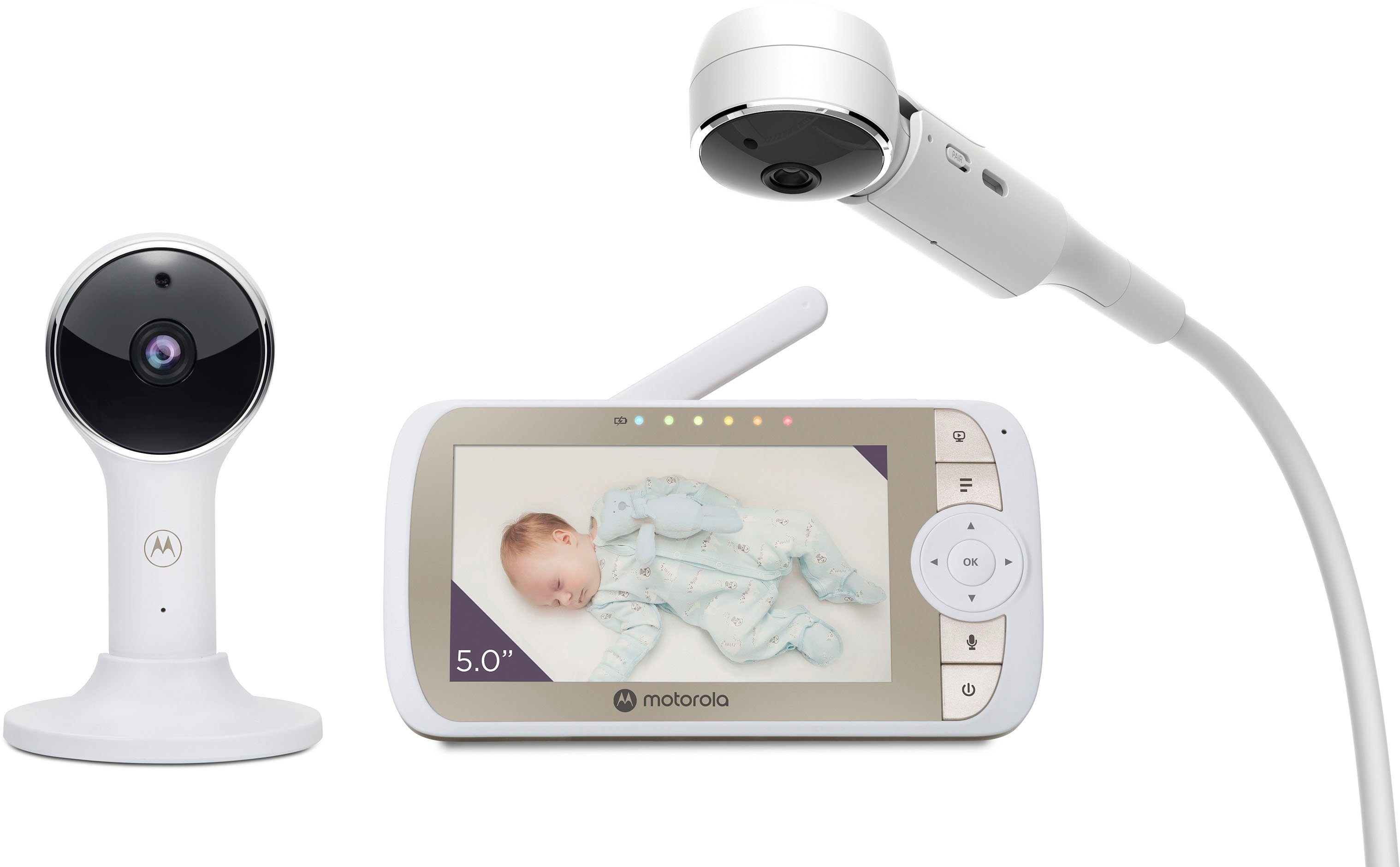 Video mit Krippenhalterung Nursery WiFi, VM65X Motorola Babyphone Connect