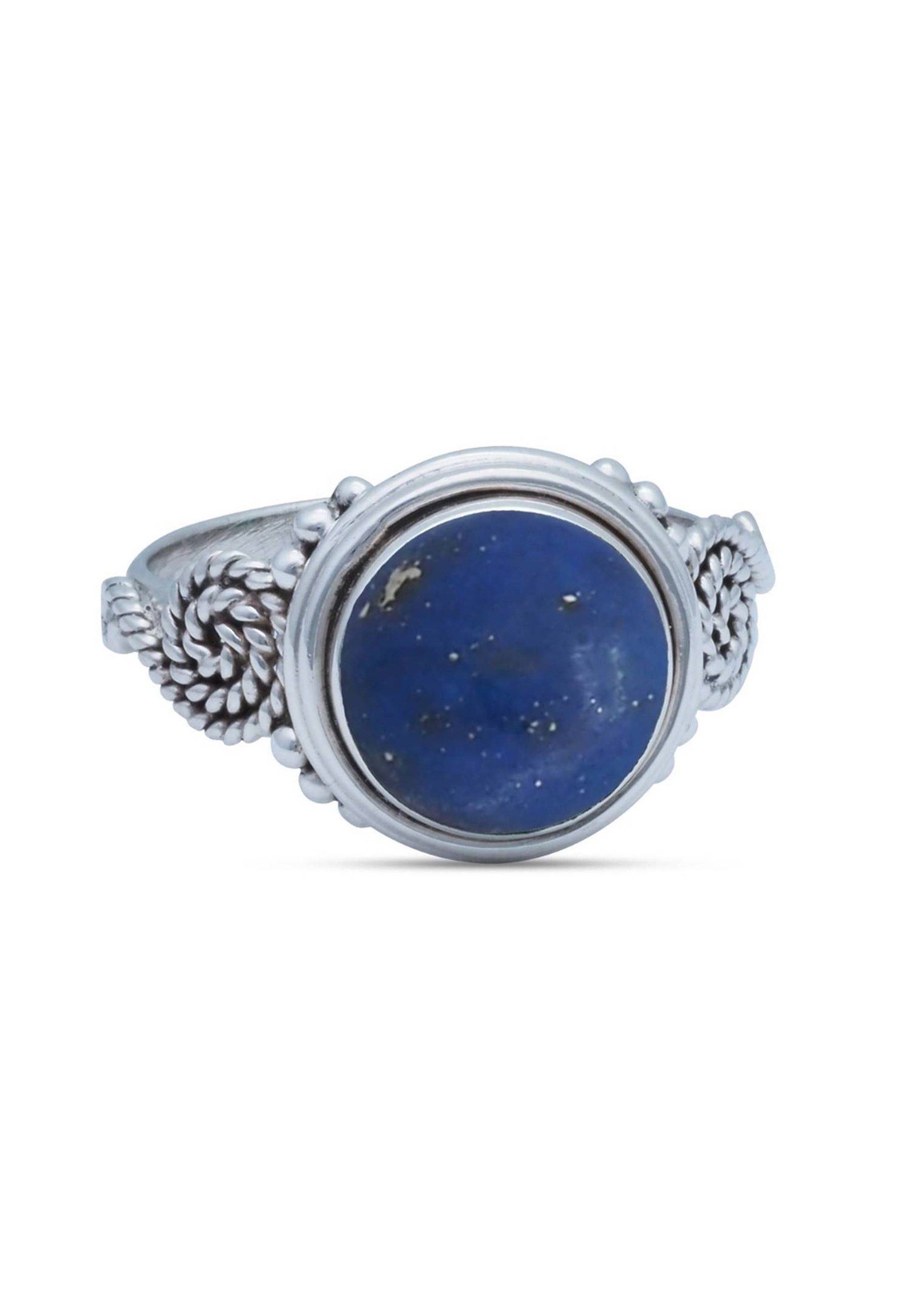 Lazuli 925er Silberring mit Silber Lapis mantraroma