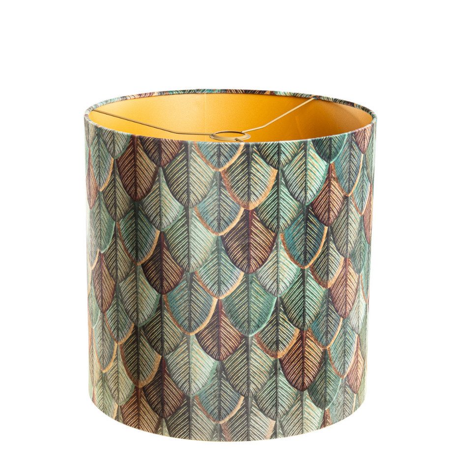 Qazqa Lampenschirm Cilinder velours