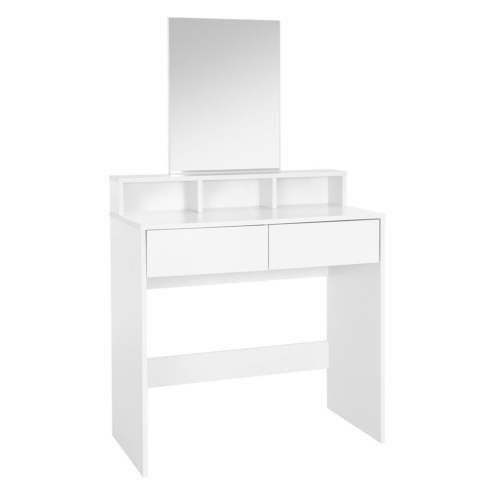 Schminktisch Frisierkommode aus MDF Holz mit Spiegel Make-up Tisch