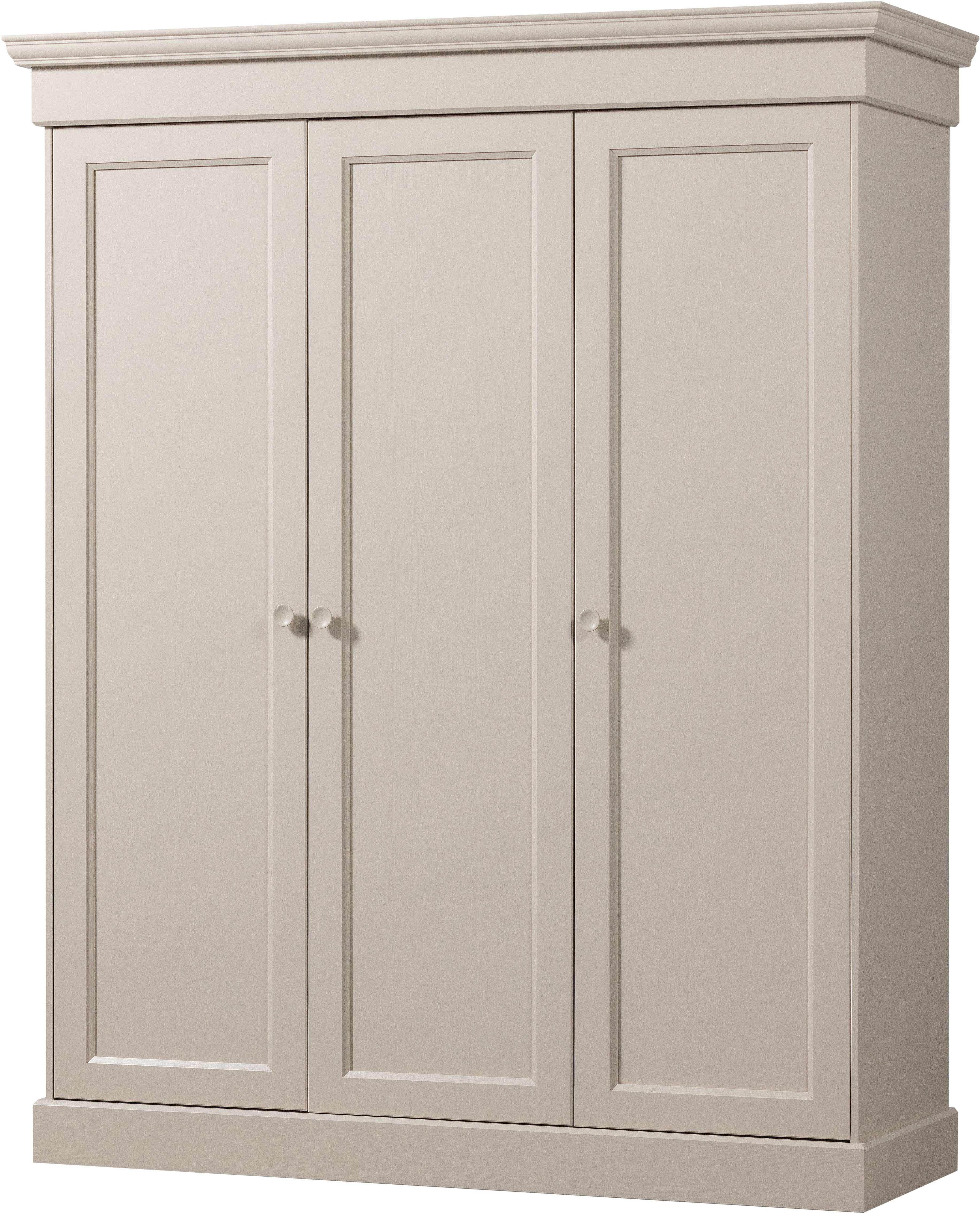 WOOOD Kleiderschrank Olivia FSC®-Kiefernholz mit Hängebereich, H 212 x B 171 x T 63 cm Tragkraft 10 kg pro Boden, Einlegeboden-Optionspakete erhältlich