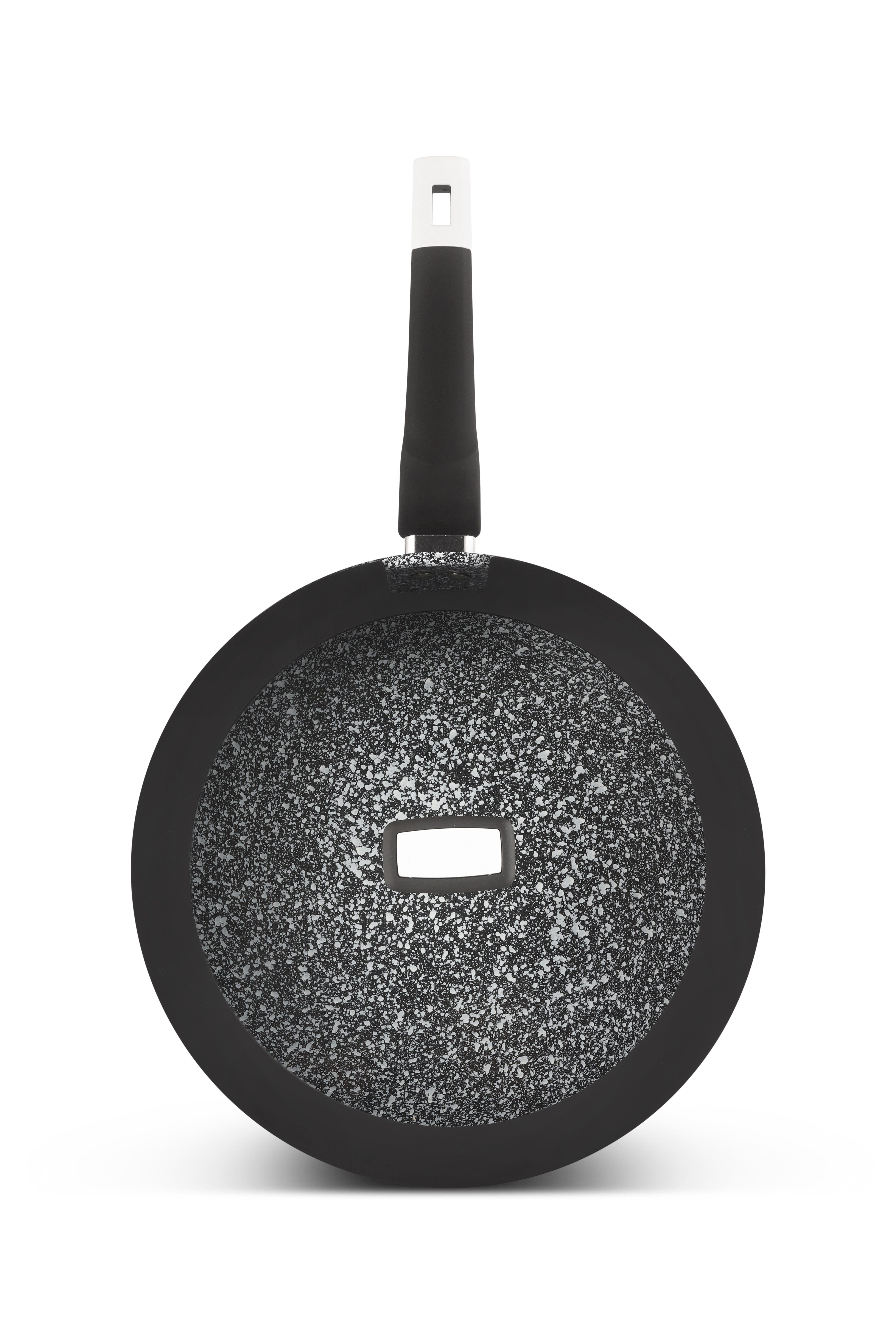 Edenberg Bratpfanne Hochwertige Bratpfanne mit Keramik- Granitbeschichtung mit Glasdeckel, Aluminiumguss (24cm 26cm 28cm, Die beste Geschenkidee für jeden Anlass. Hochwertig)