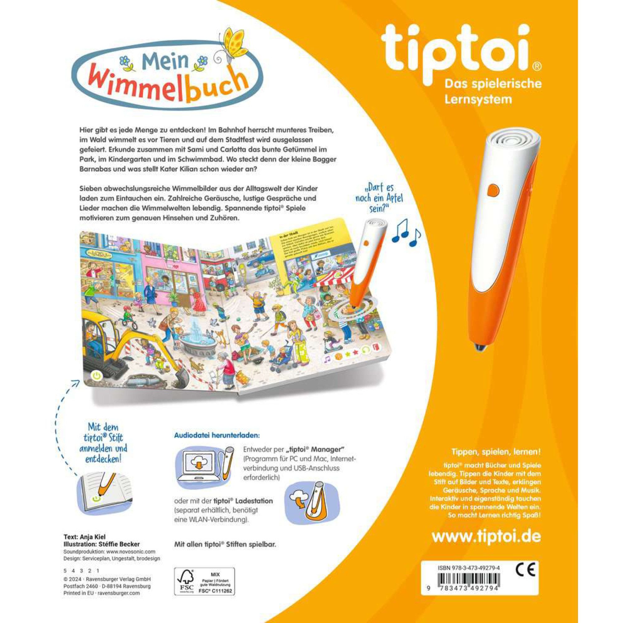 Ravensburger Lernspielzeug Ravensburger tiptoi Mein Wimmelbuch, günstig online kaufen
