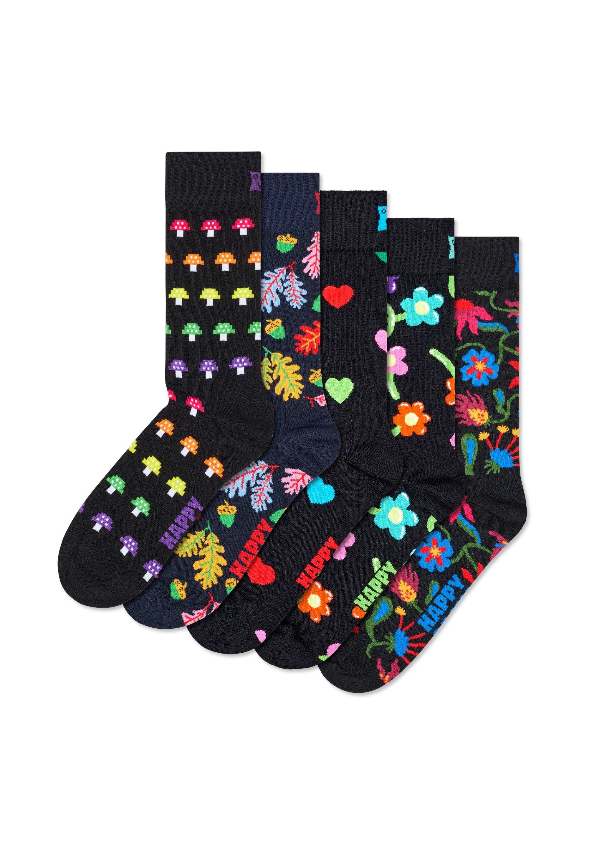 Happy Socks Basicsocken 5-Pack Flower Mix Socks Verstärkte Ferse, besserer günstig online kaufen