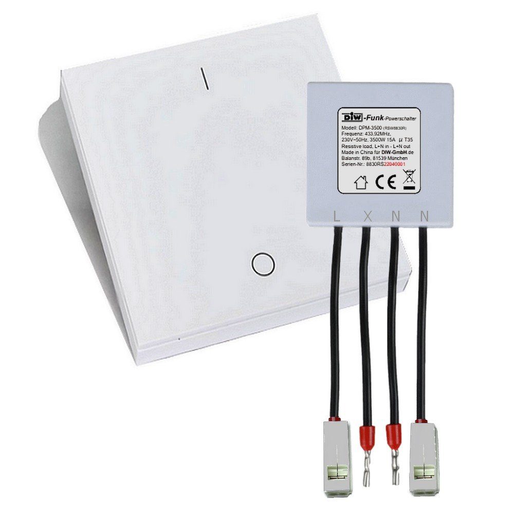 Licht-Funksteuerung PS-550 DIW-Funk Sparset 230V-Power-Modul DPM-3500