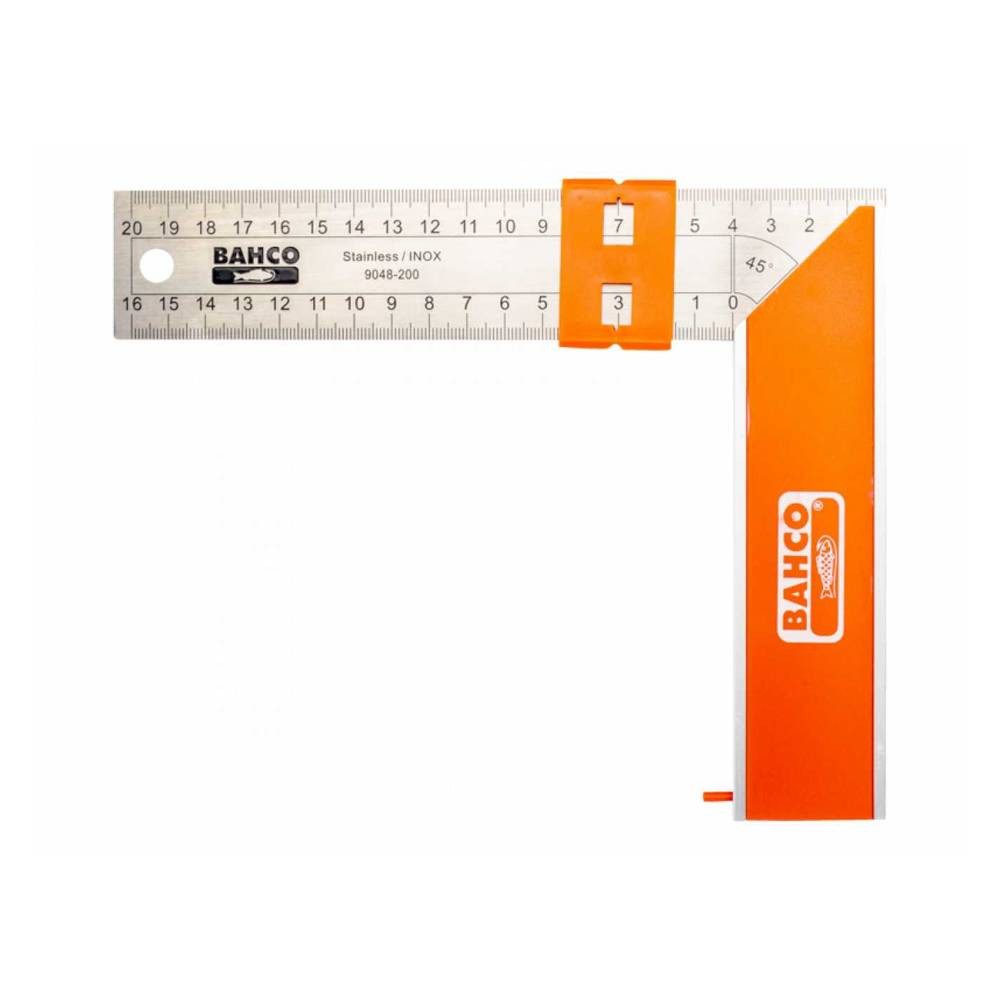 BAHCO Winkelmesser Winkel, 300 mm, zusätzliche Schiebemarkierung 9048-300