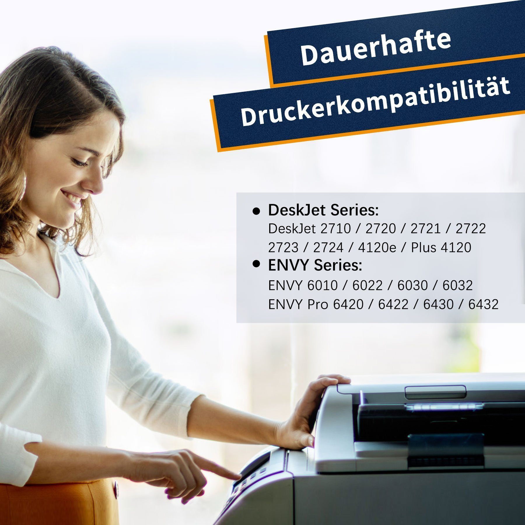 ColorKing für HP 305 XL 305XL Tintenpatrone (Schwarz Black DeskJet 2700 2710 2720 2722 DeskJet Plus 4100 4120 4130, 888-tlg., Envy Pro 6430 6420 Envy 6030 6000 6032 6020)