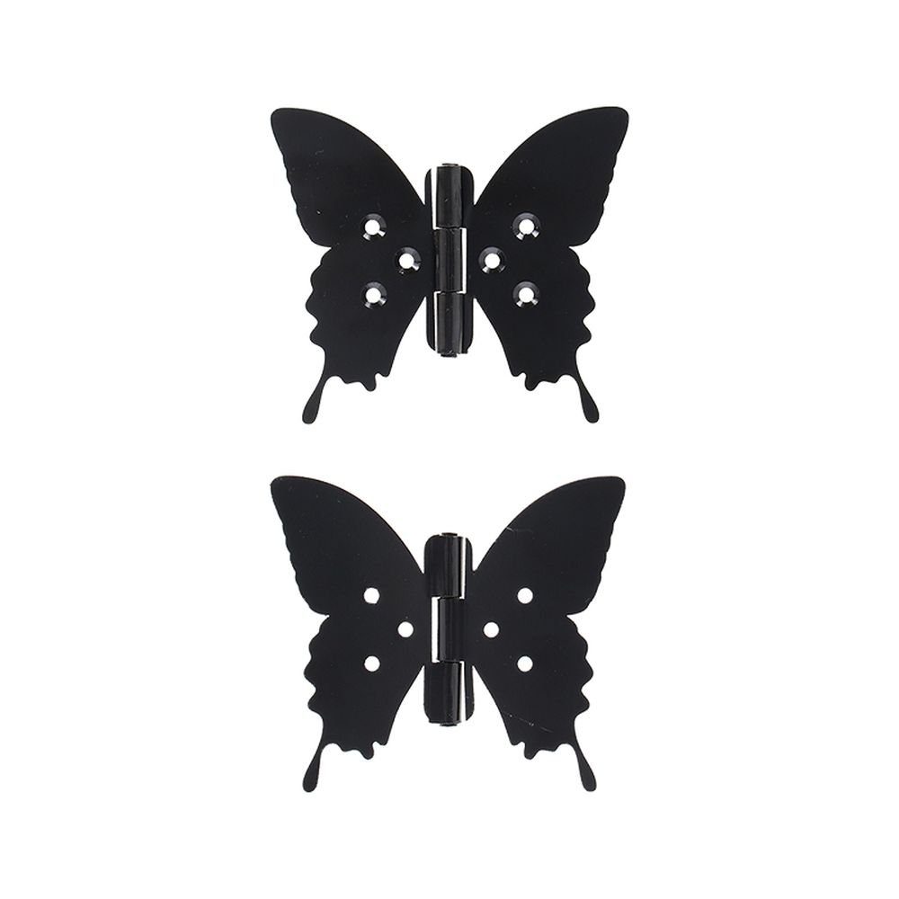 2 Set 9 Scharnier St), Eisen, Rivanto (Set, 2er 10,5 x Schmetterling aus Möbelbeschlag cm