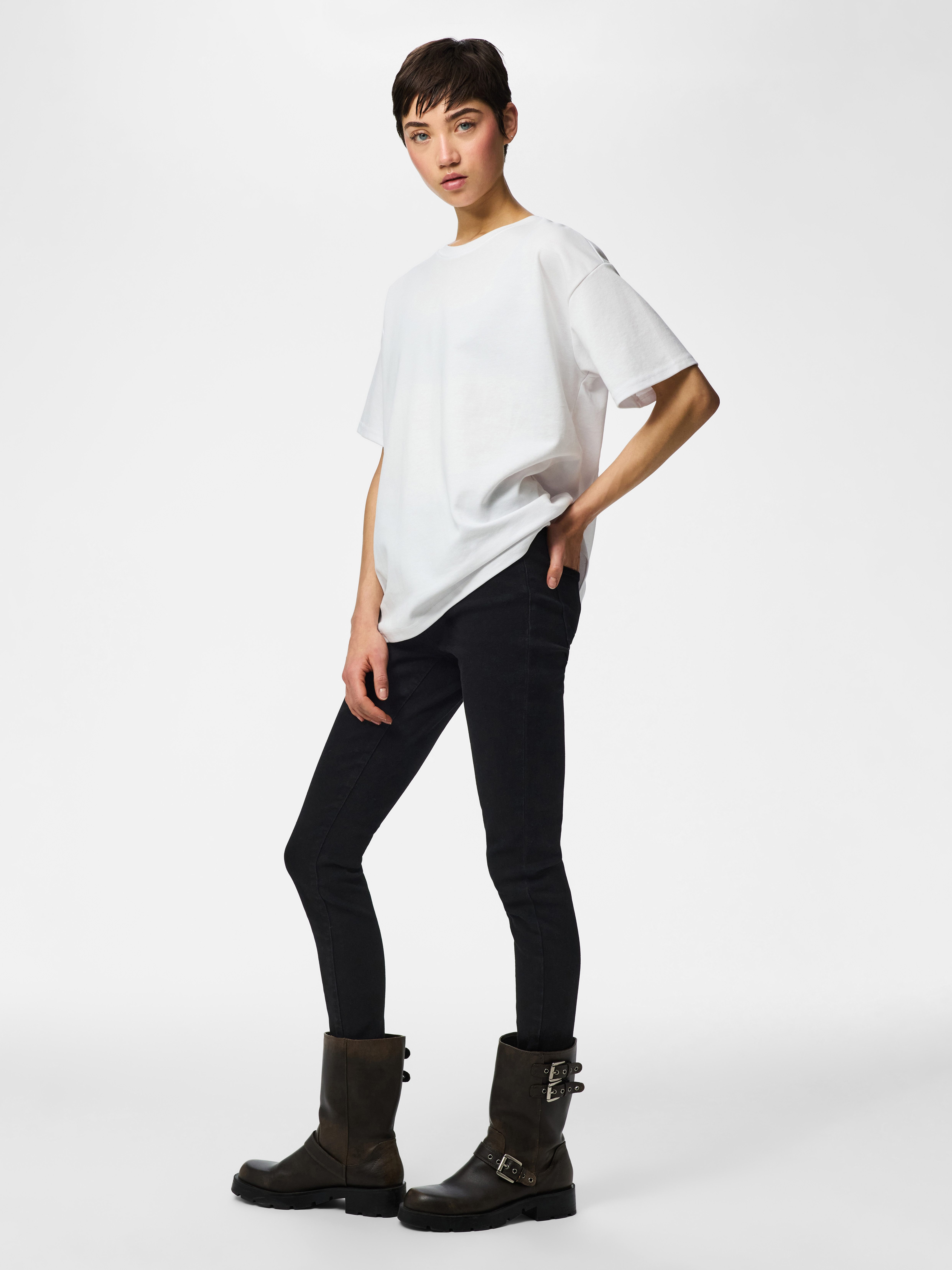 pieces Skinny-fit-Jeans PCDANA MW SKINNY JEANS BL102 NOOS BC